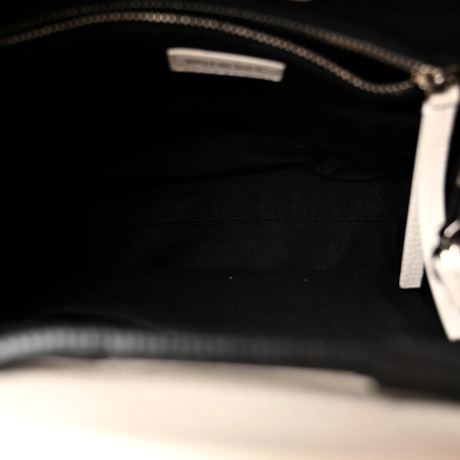 Balenciaga Calfskin Logo XXS Shopping Tote White — view 5
