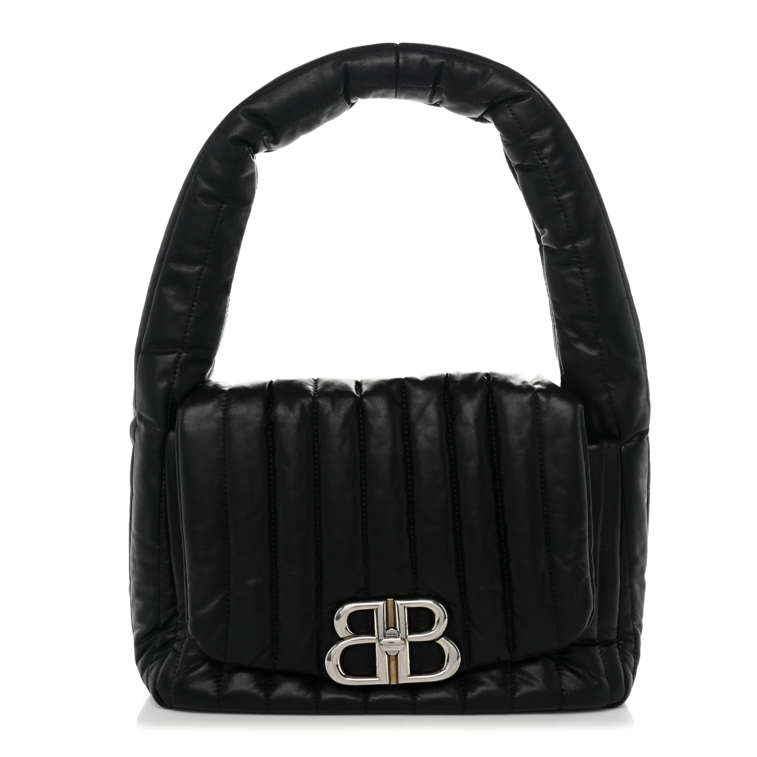 Balenciaga Thin Calfskin Small Monaco Sling Shoulder Bag Black