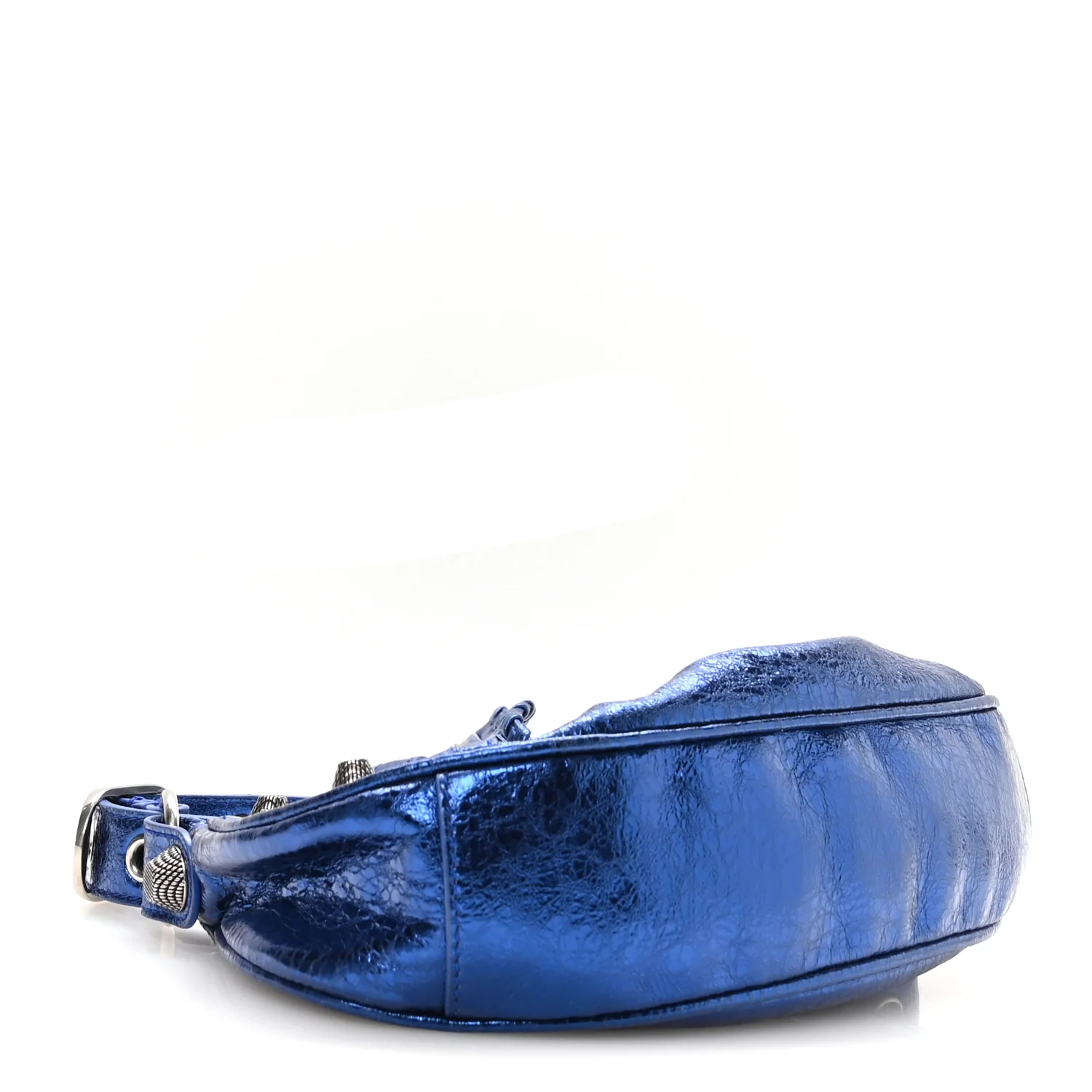 Balenciaga Metallic Arena Agneau Le Cagole Shoulder Bag XS Blue — view 5