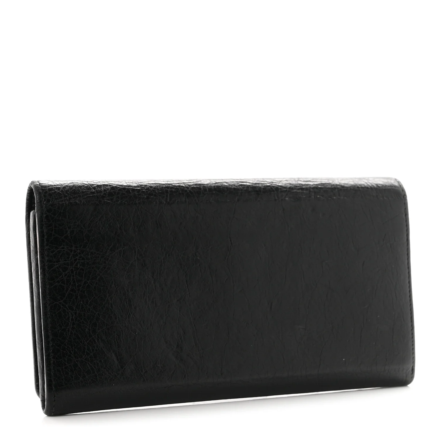 Balenciaga Agneau Giant 12 Gold Hardware Money Wallet Black — view 3