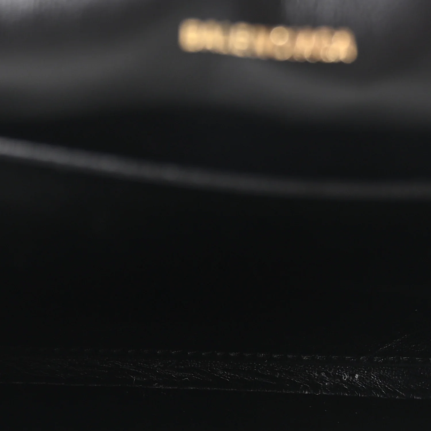 Balenciaga Shiny Calfskin Crocodile Embossed Hourglass Gusset Pouch Black — view 5
