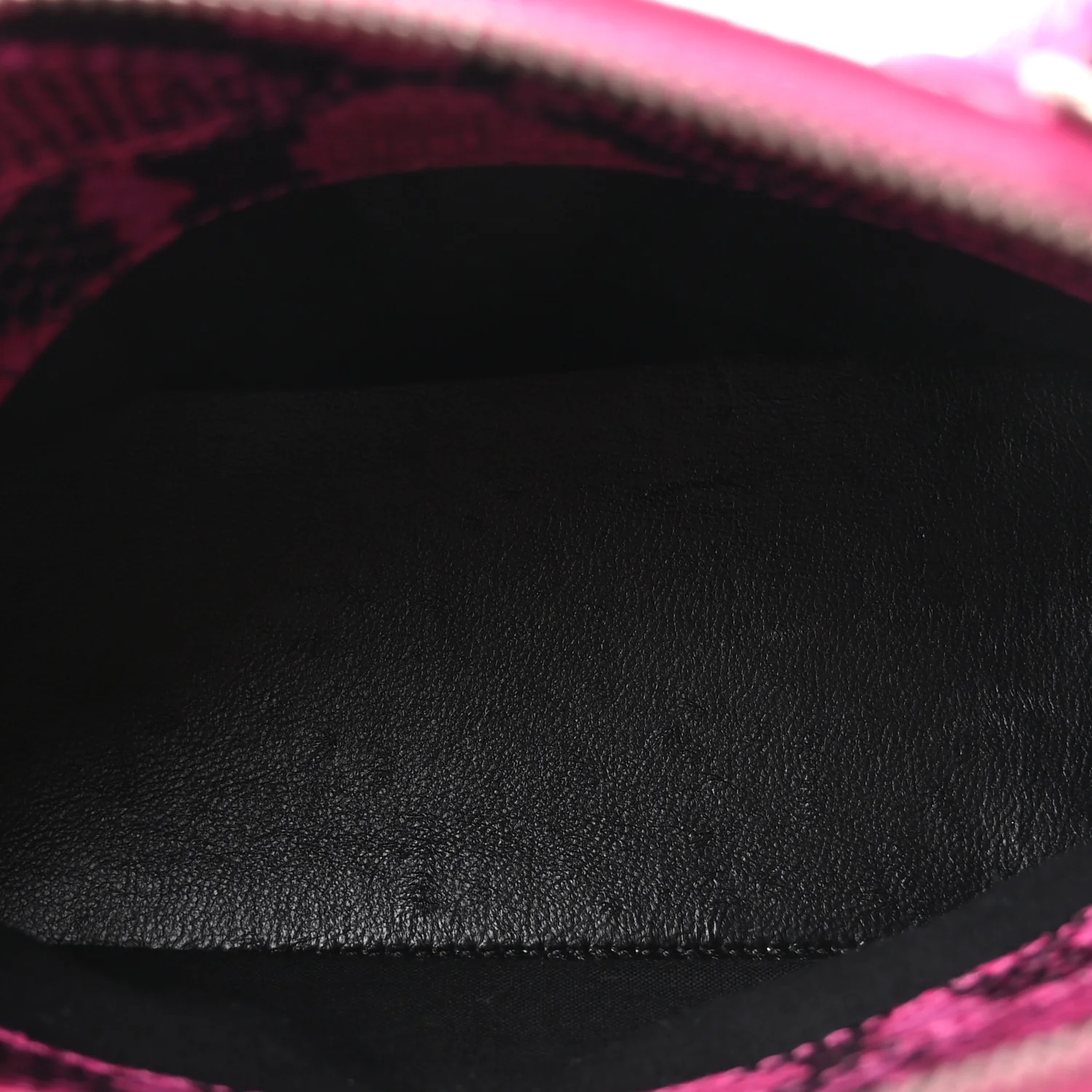 Balenciaga Calfskin Python Effect XXS Ville Top Handle Bag Fuchsia Black — view 5