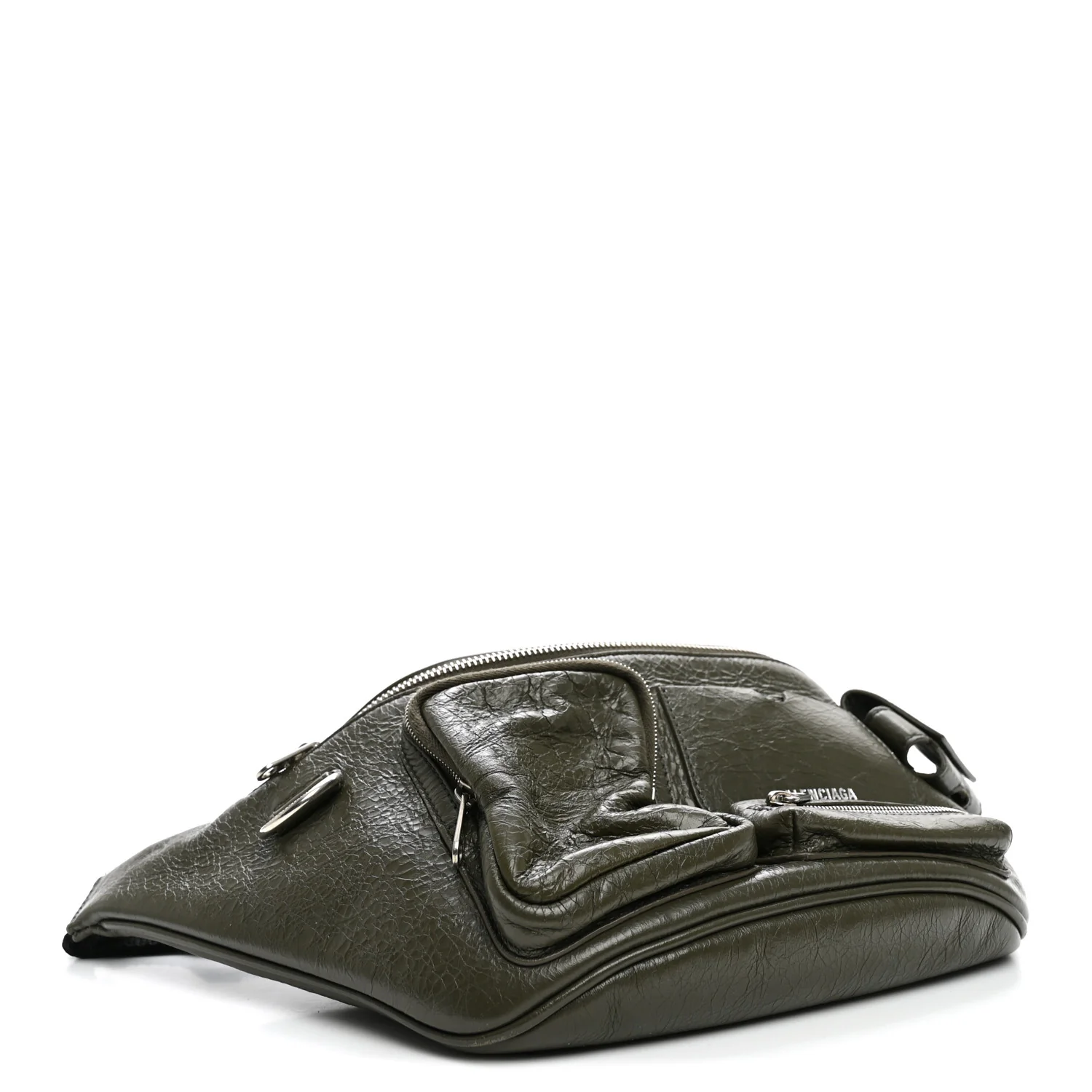 Balenciaga Agneau Arena Superbusy Belt Bag Khaki — view 4