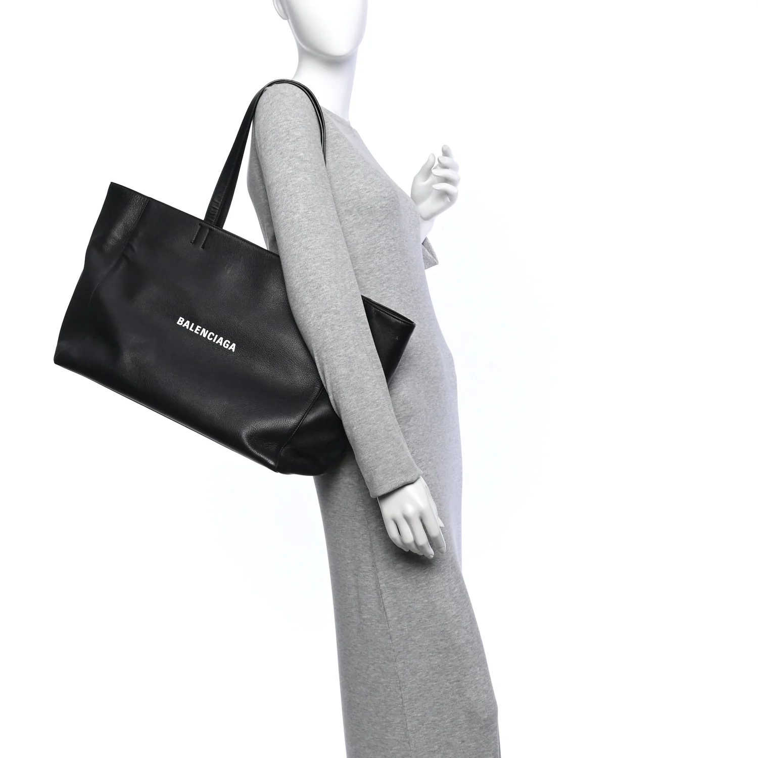 Balenciaga Smooth Calfskin Everyday East West Tote Bag Black — view 2