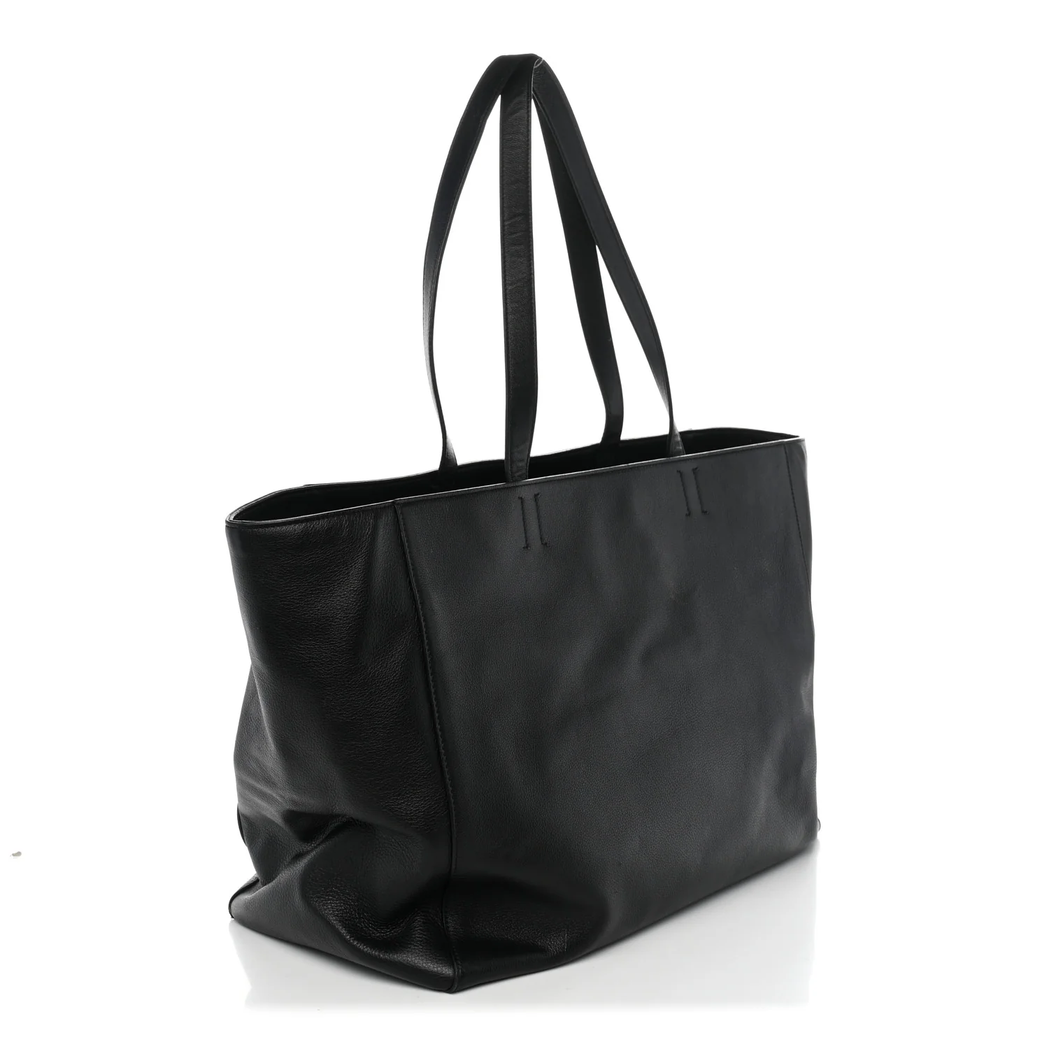 Balenciaga Smooth Calfskin Everyday East West Tote Bag Black — view 3