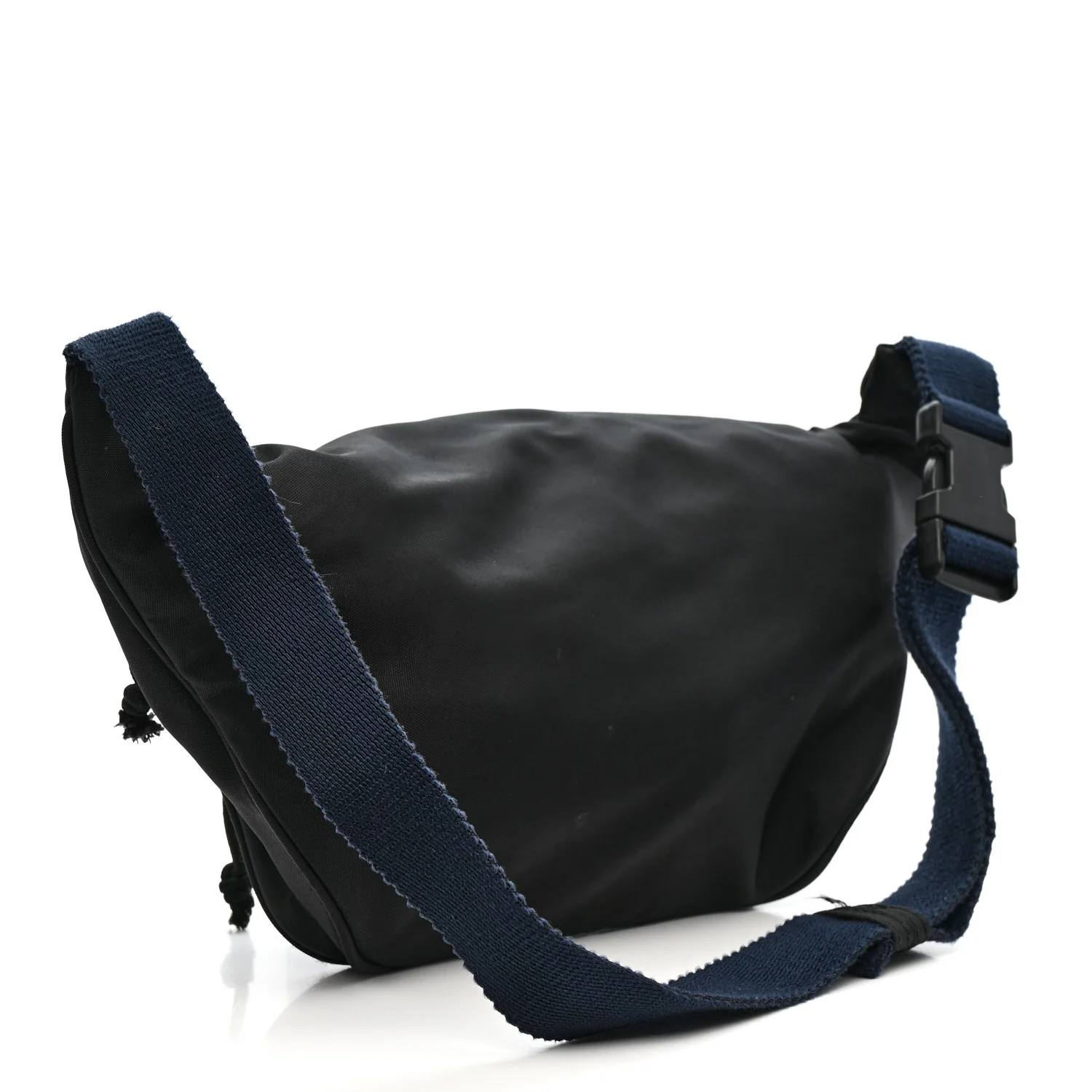 Recycled Sport Nylon Logo Embroidered Wheel Beltpack Black — view 3