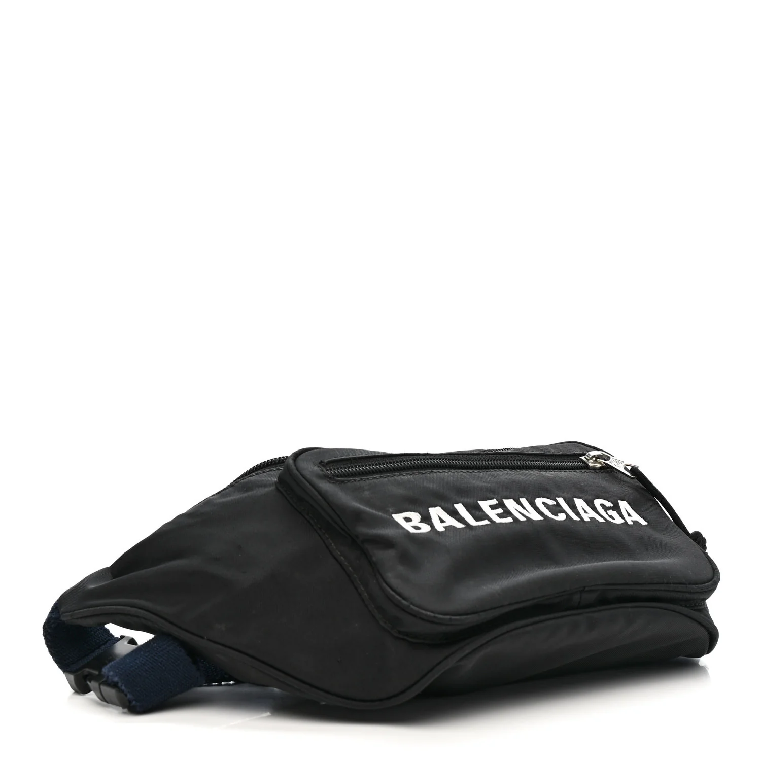 Recycled Sport Nylon Logo Embroidered Wheel Beltpack Black — view 4