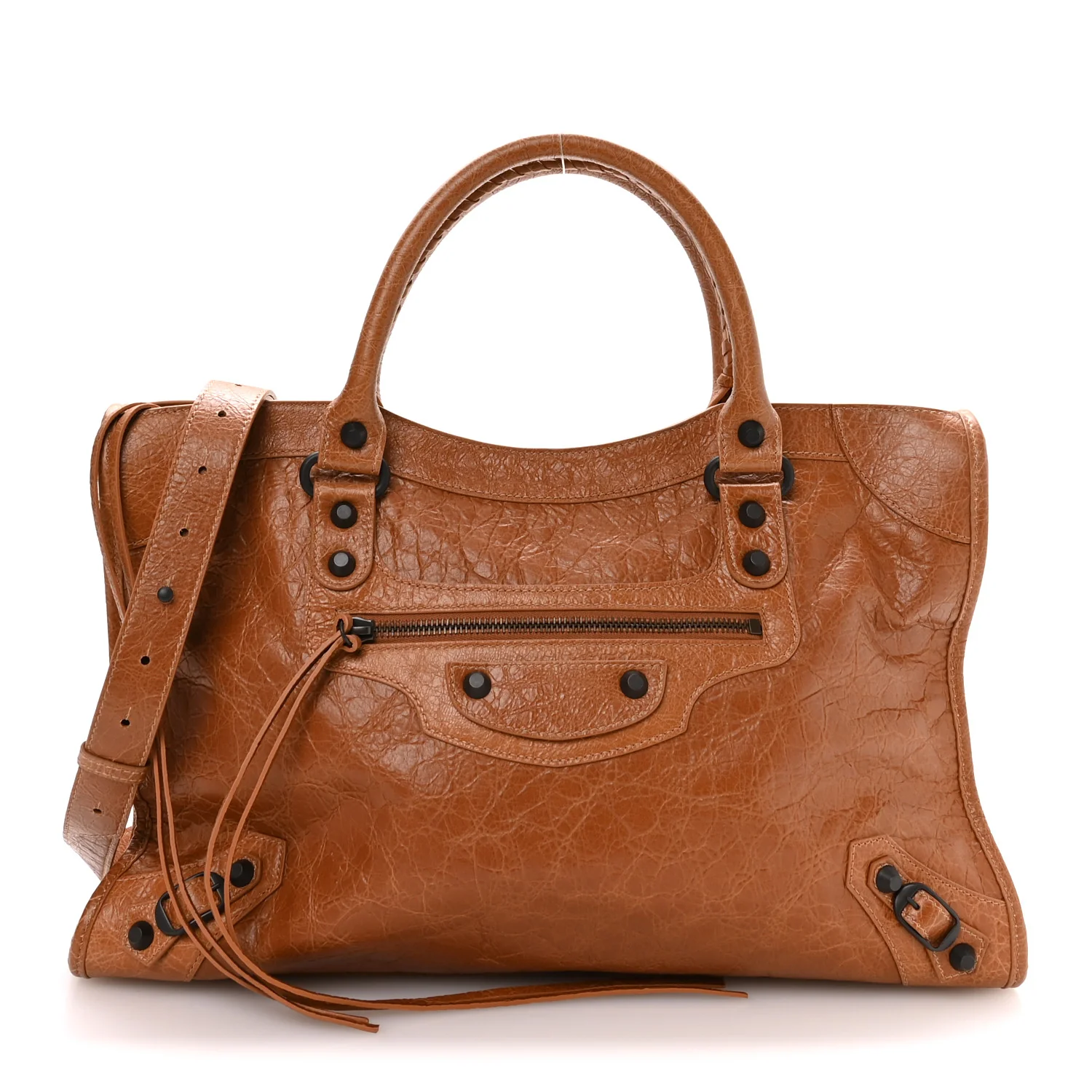 Balenciaga Agneau Arena Classic Hardware Medium Le City Camel