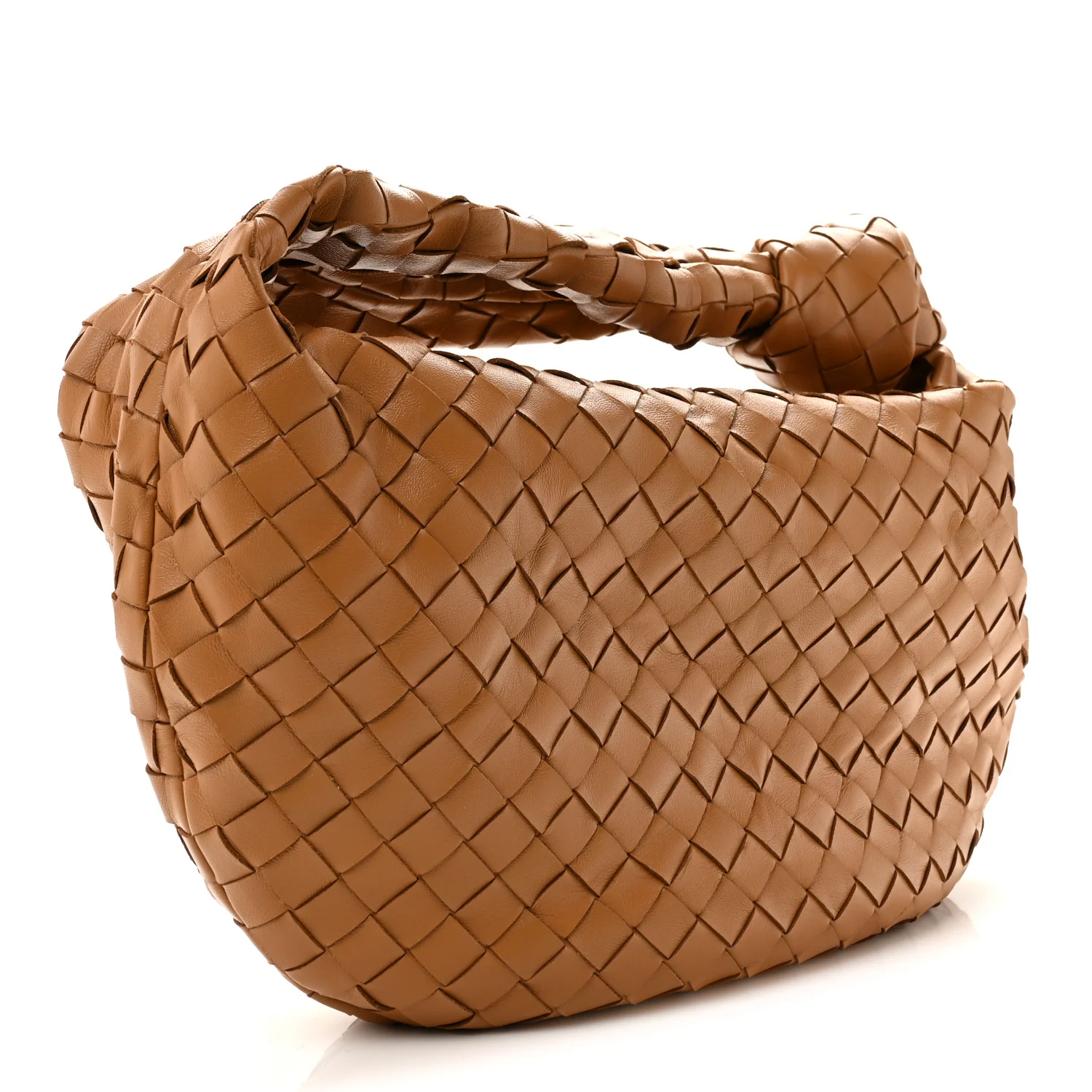 Bottega Veneta Nappa Intrecciato Teen Jodie Caramel — view 3