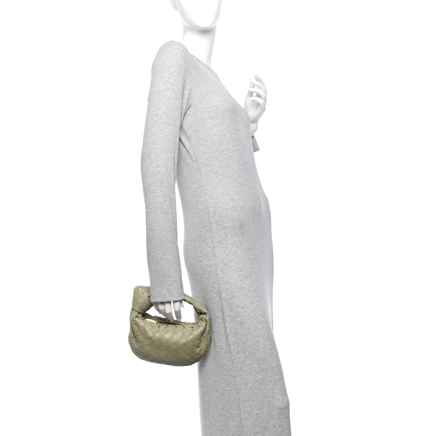 Bottega Veneta Nappa Intrecciato Mini Jodie Travertine — view 2