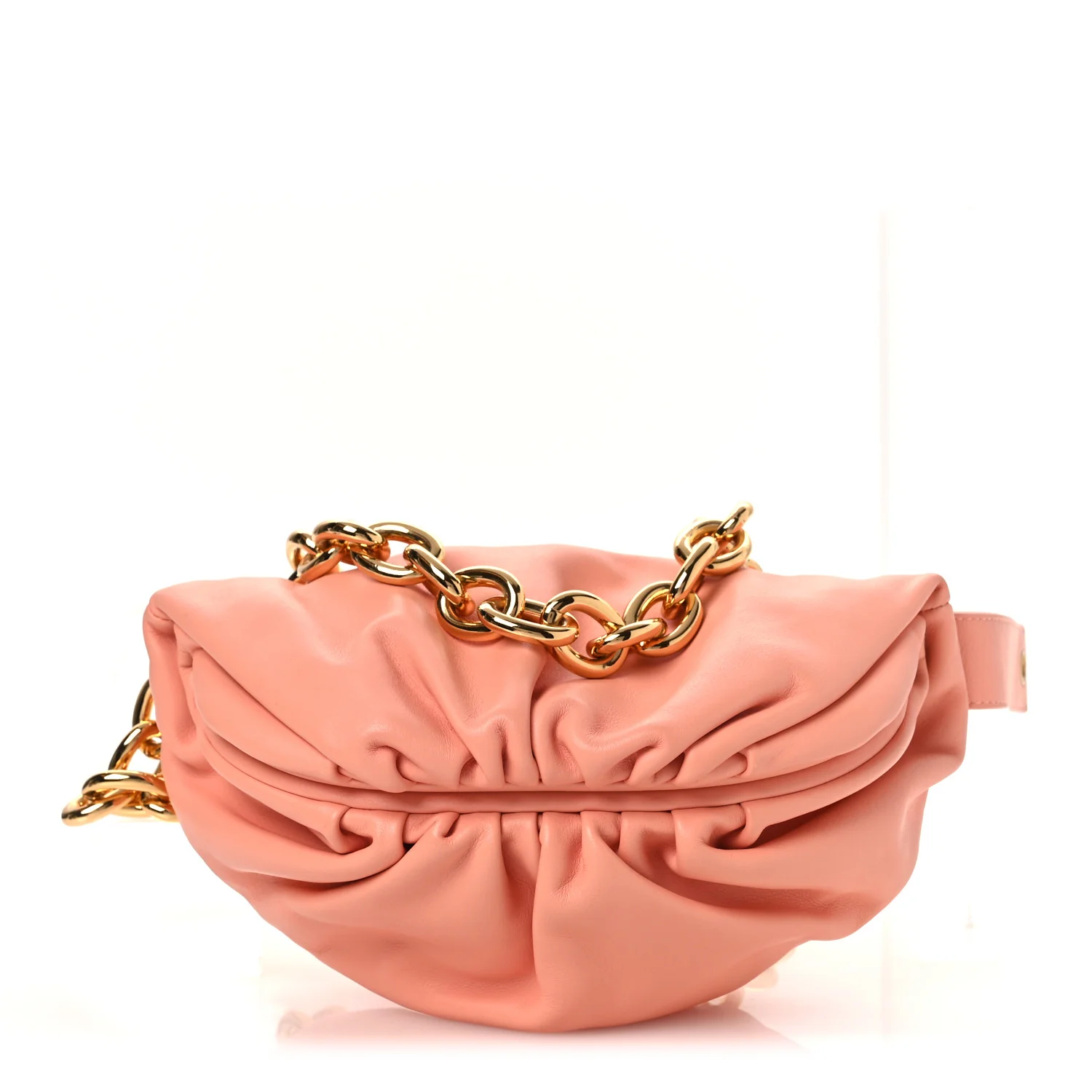 Bottega Veneta Nappa The Belt Chain Pouch Peachy