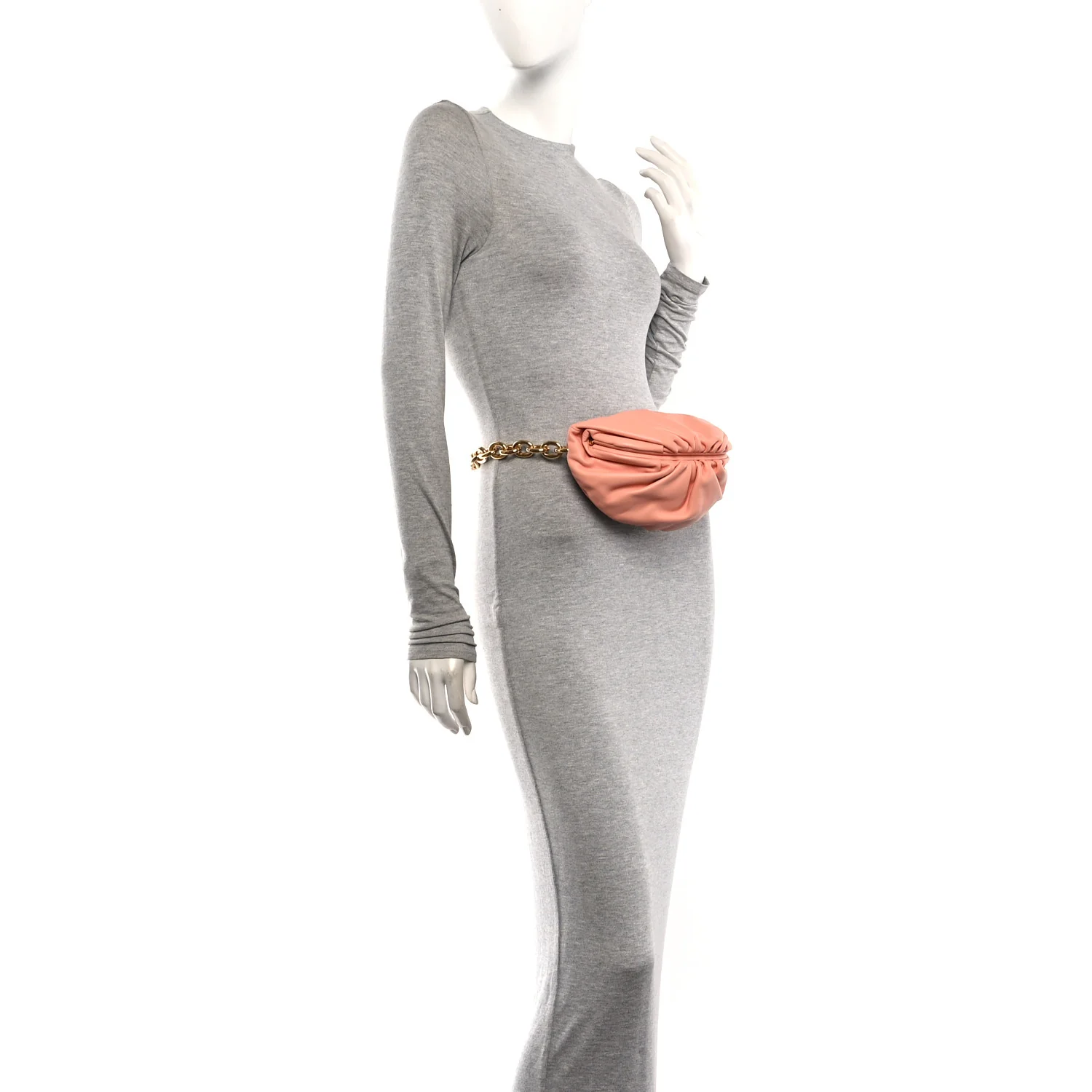 Bottega Veneta Nappa The Belt Chain Pouch Peachy — view 2