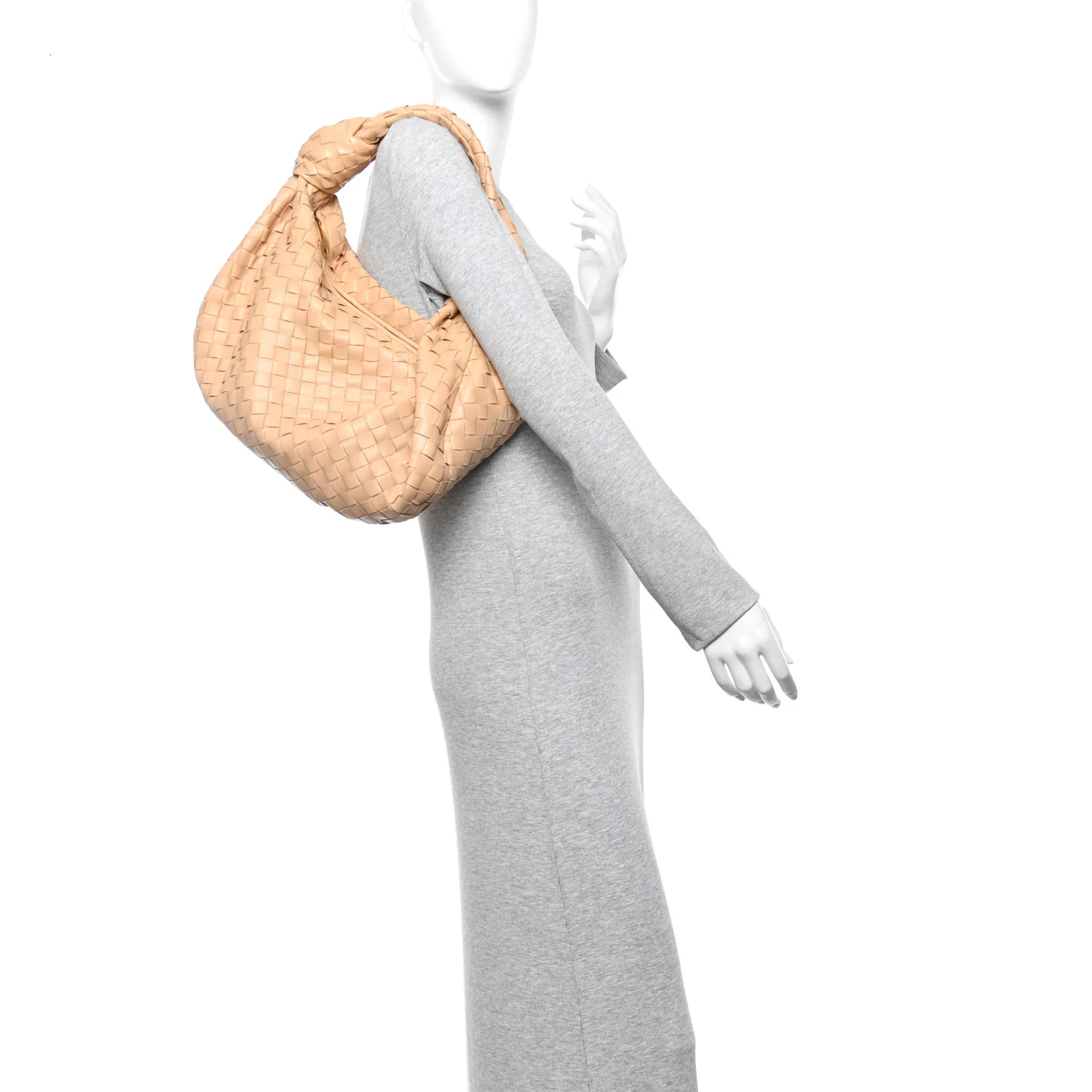 Bottega Veneta Nappa Intrecciato Small Jodie Hobo Almond — view 2