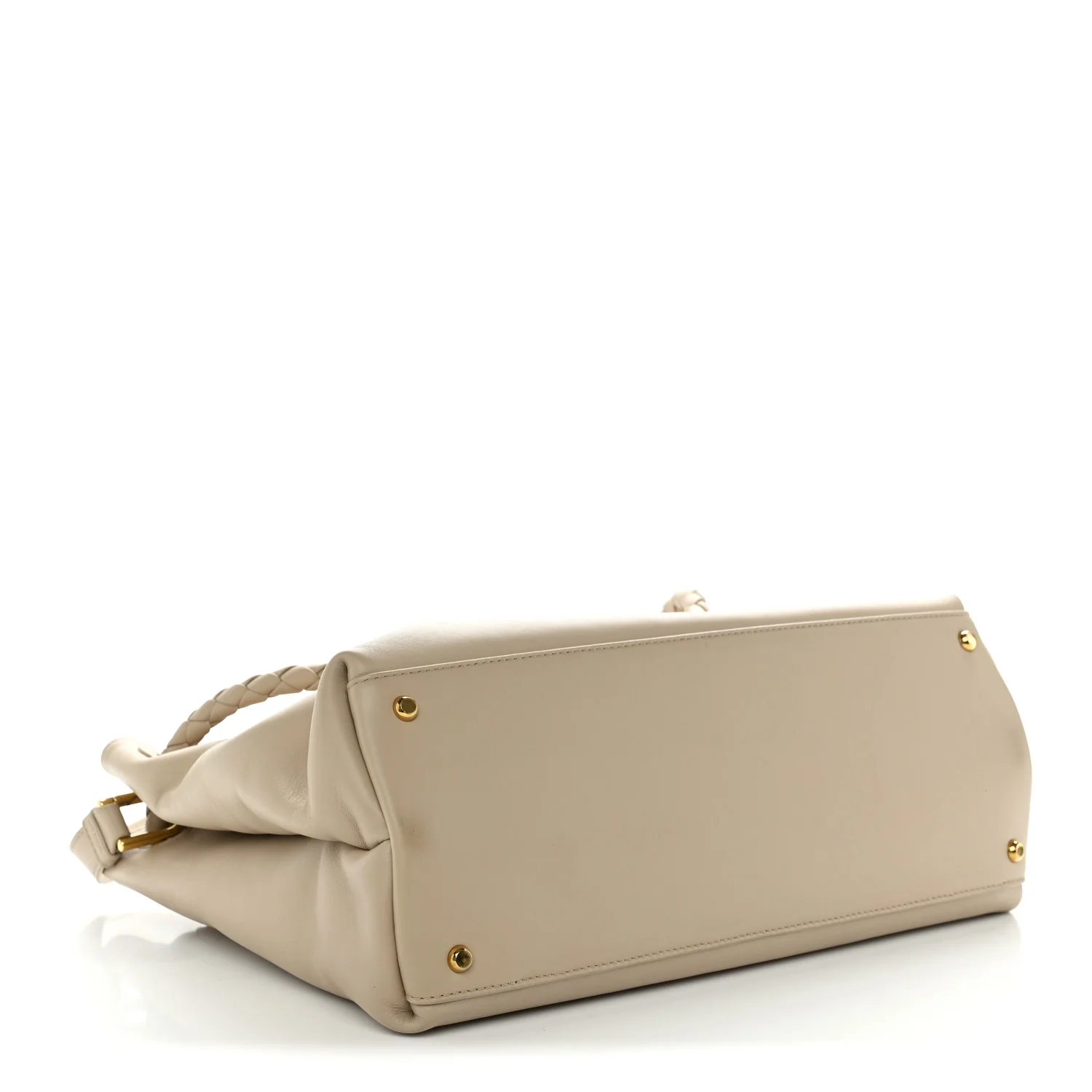 Bottega Veneta Silky Calfskin Medium Ciao Ciao Ecru — view 4