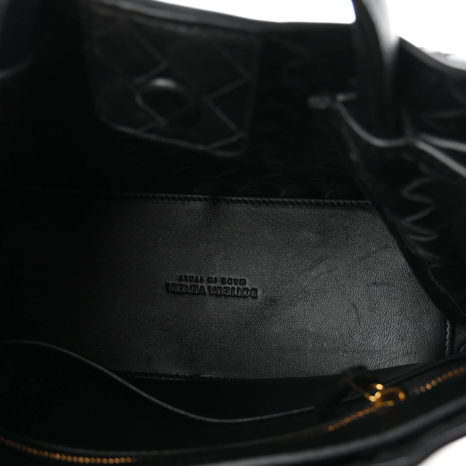 Bottega Veneta Nappa Intrecciato Small Andiamo Shoulder Bag Black — view 5
