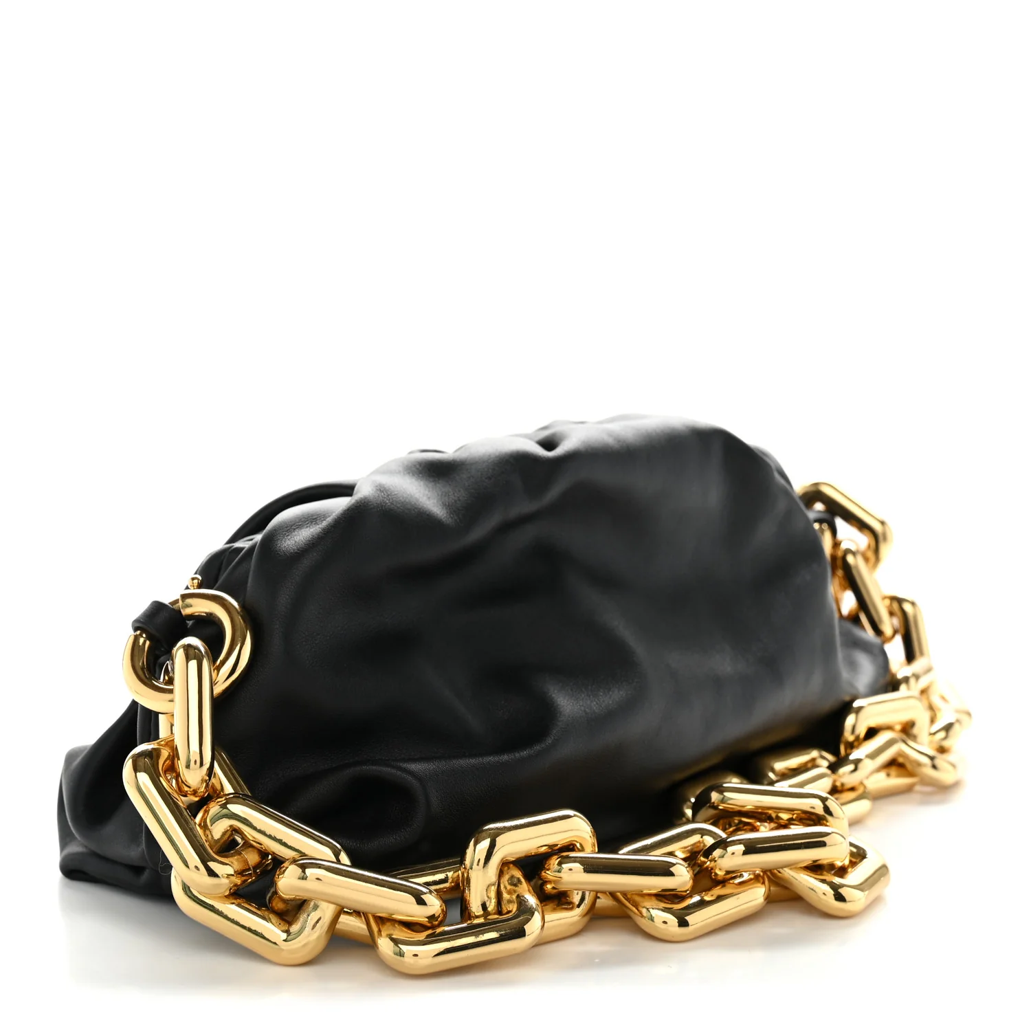 Bottega Veneta Calfskin The Pouch Chain Black — view 3