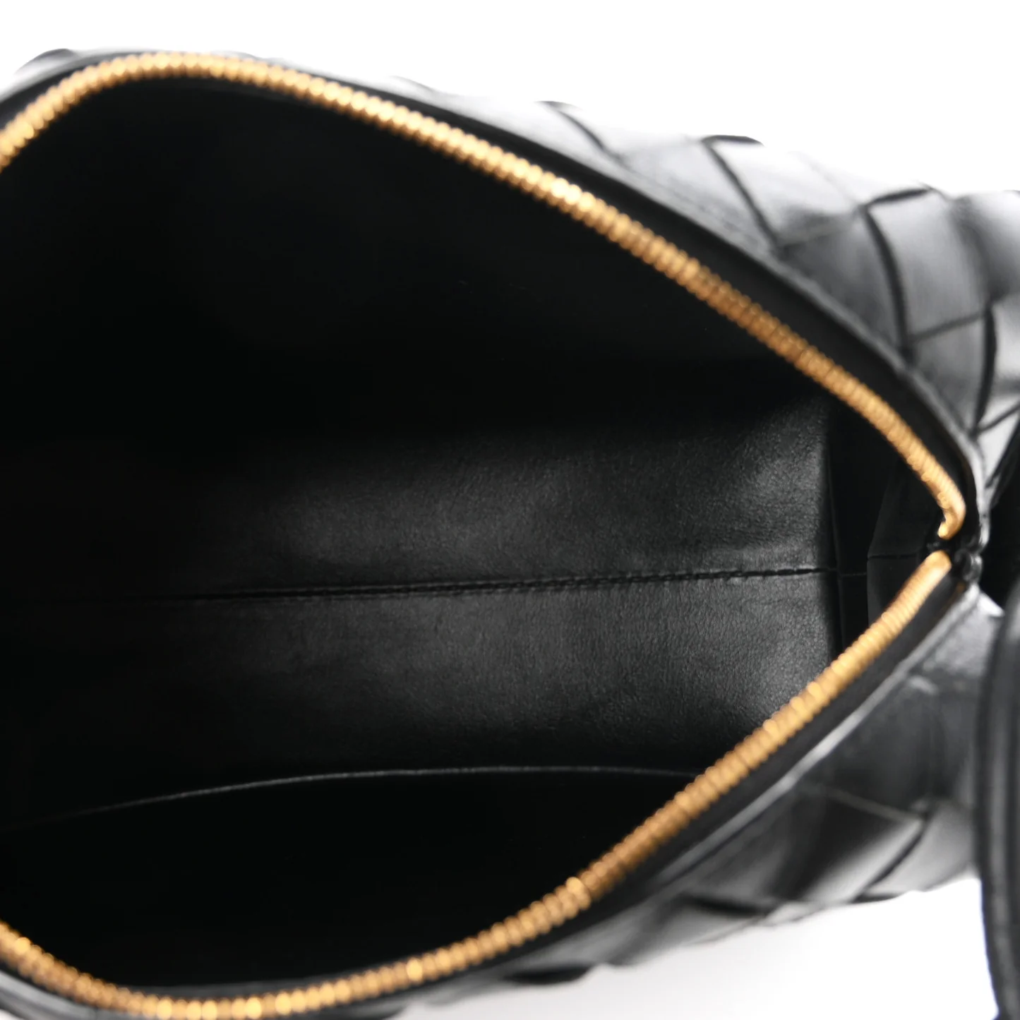 Bottega Veneta Nappa Intrecciato Small Loop Camera Bag Black — view 5
