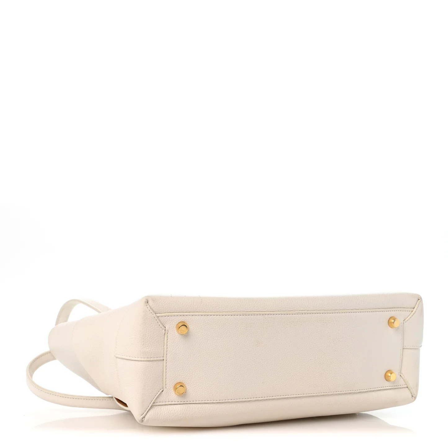 Bottega Veneta French Calfskin Maxi Intrecciato Medium Arco Bianco — view 4