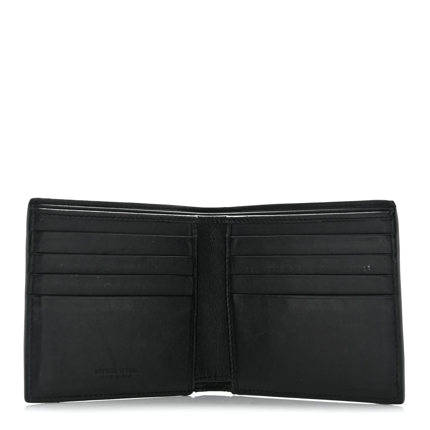 Bottega Veneta Nappa Intrecciato Bi-Fold Wallet Black — view 5
