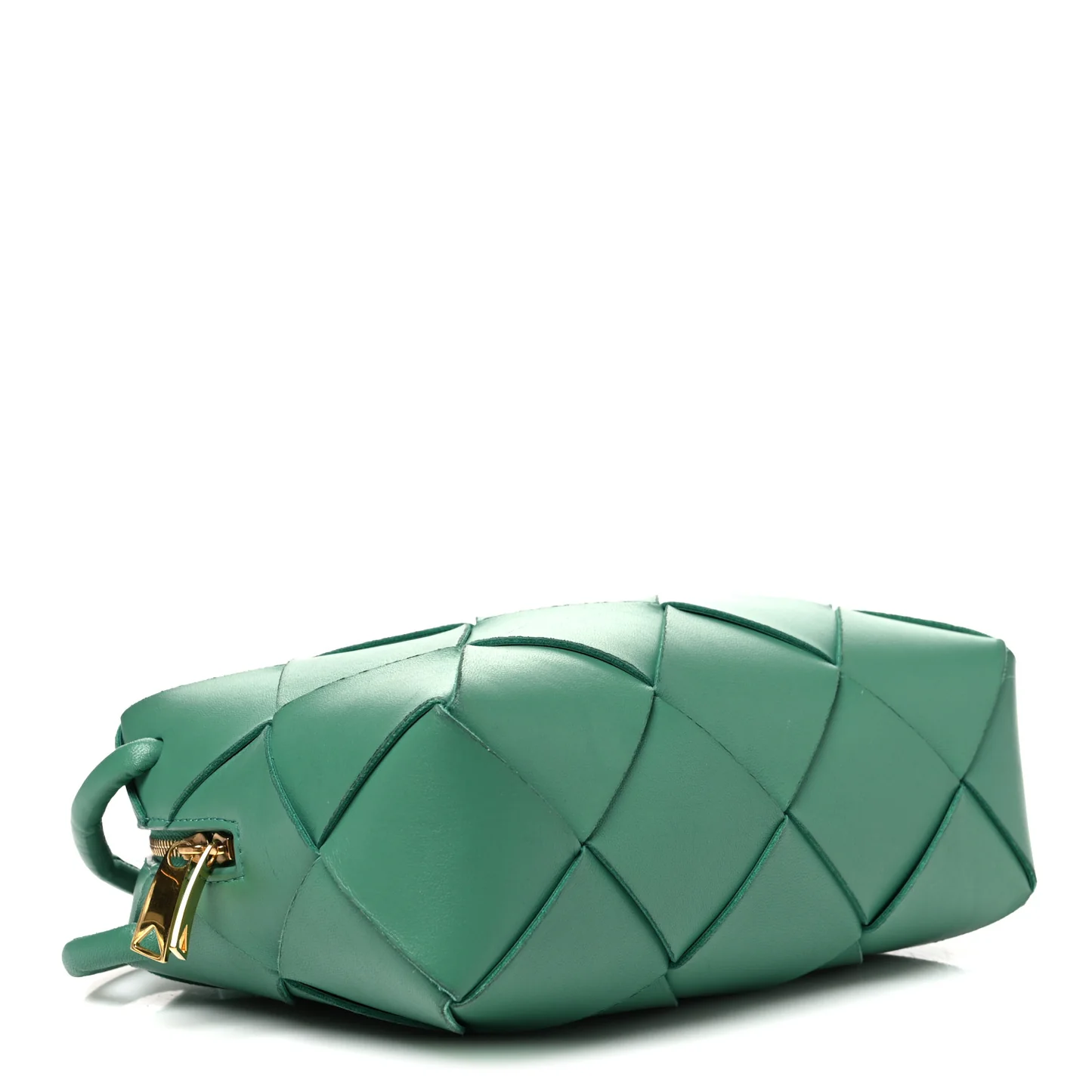 Bottega Veneta Lambskin Maxi Intrecciato Small Cassette Camera Bag Mermaid — view 4