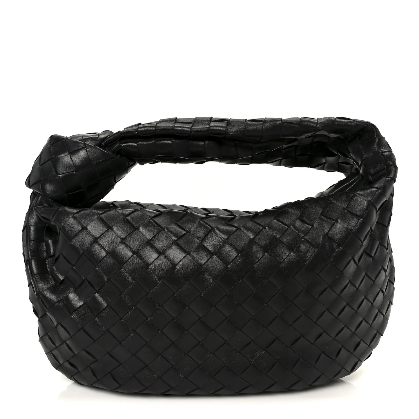 Bottega Veneta Nappa Intrecciato Teen Jodie Hobo Black — view 2