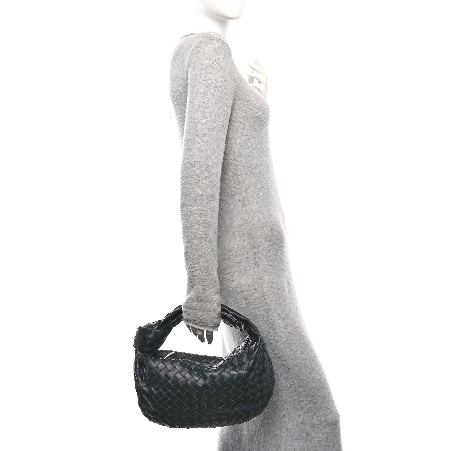 Bottega Veneta Nappa Intrecciato Teen Jodie Hobo Black — view 4