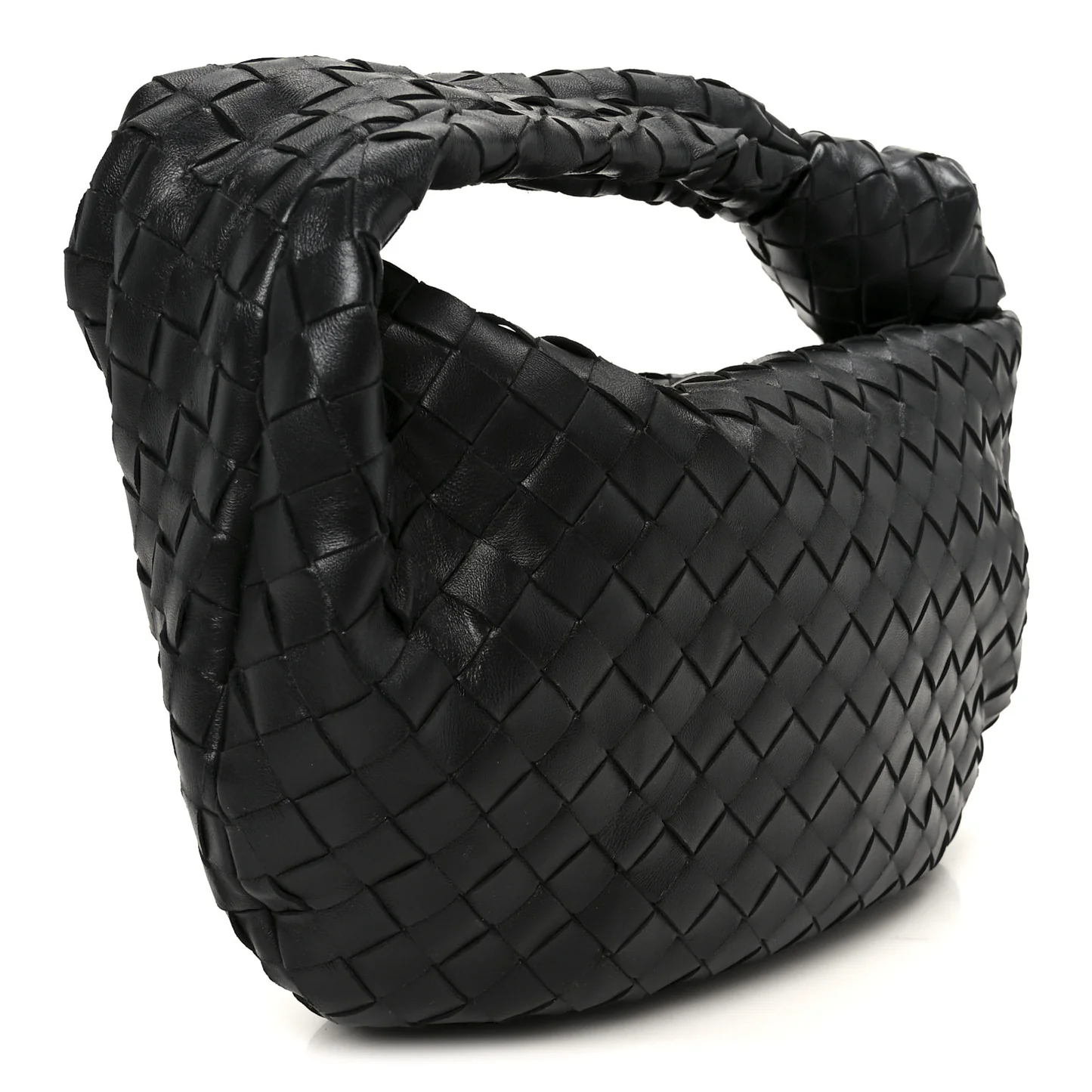 Bottega Veneta Nappa Intrecciato Teen Jodie Hobo Black — view 5
