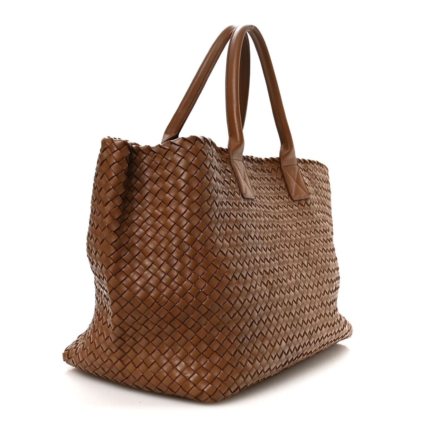 Bottega Veneta Nappa Intrecciato Large Heart Cabat White Tan — view 4