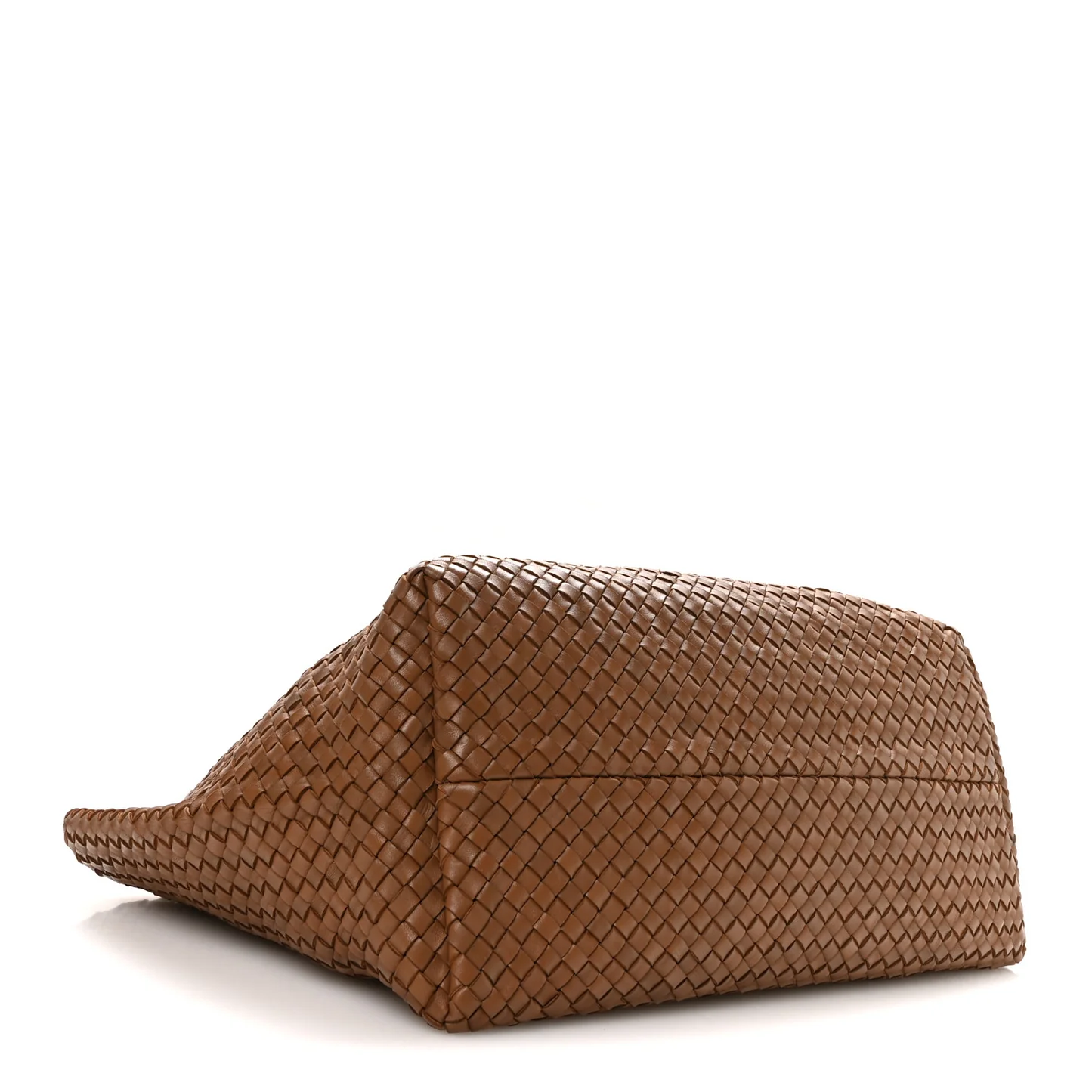 Bottega Veneta Nappa Intrecciato Large Heart Cabat White Tan — view 5