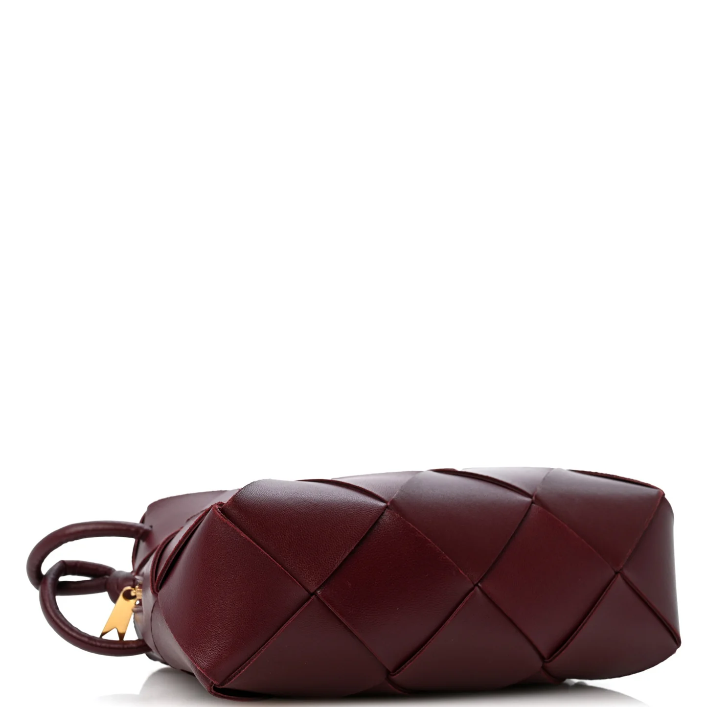 Bottega Veneta Lambskin Maxi Intrecciato Small Cassette Camera Bag Barolo — view 4