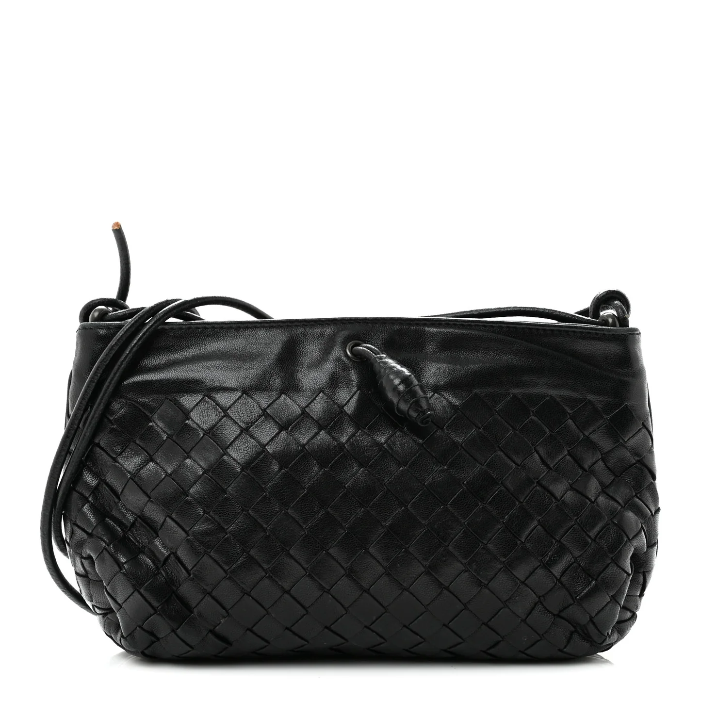 Bottega Veneta Nappa Intrecciato Mini Shoulder Bag Black — view 2