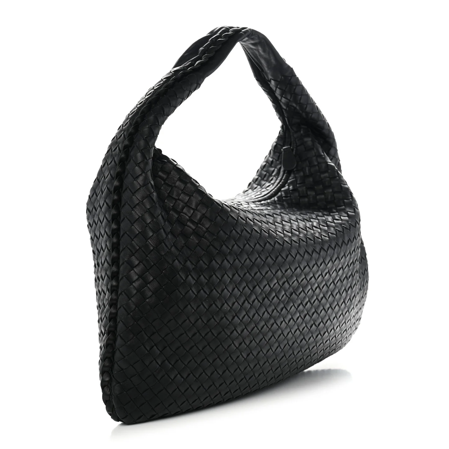 Bottega Veneta Nappa Intrecciato Large Veneta Hobo Black — view 3