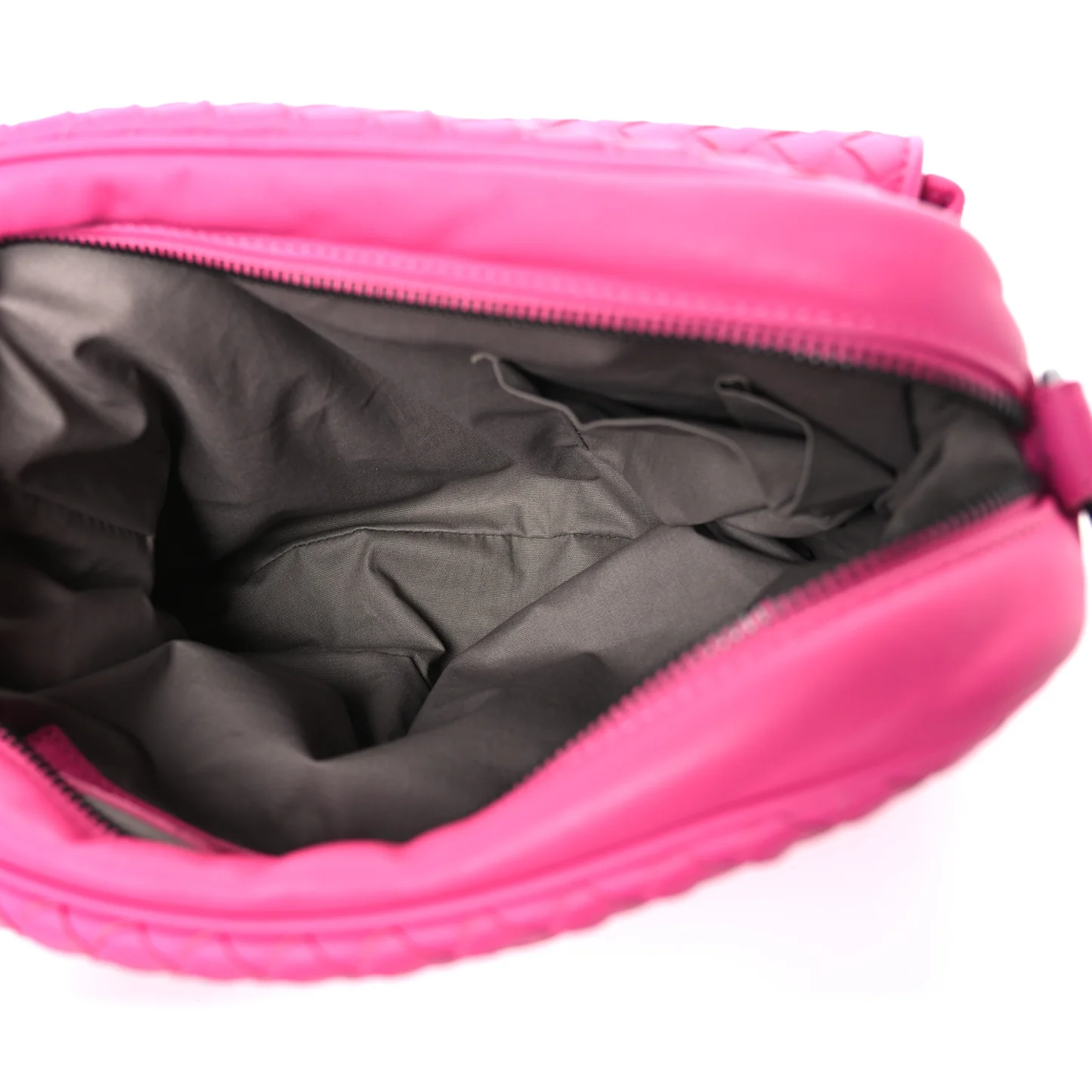 Bottega Veneta Nappa Intrecciato Messenger Bag Rosa Shock — view 5