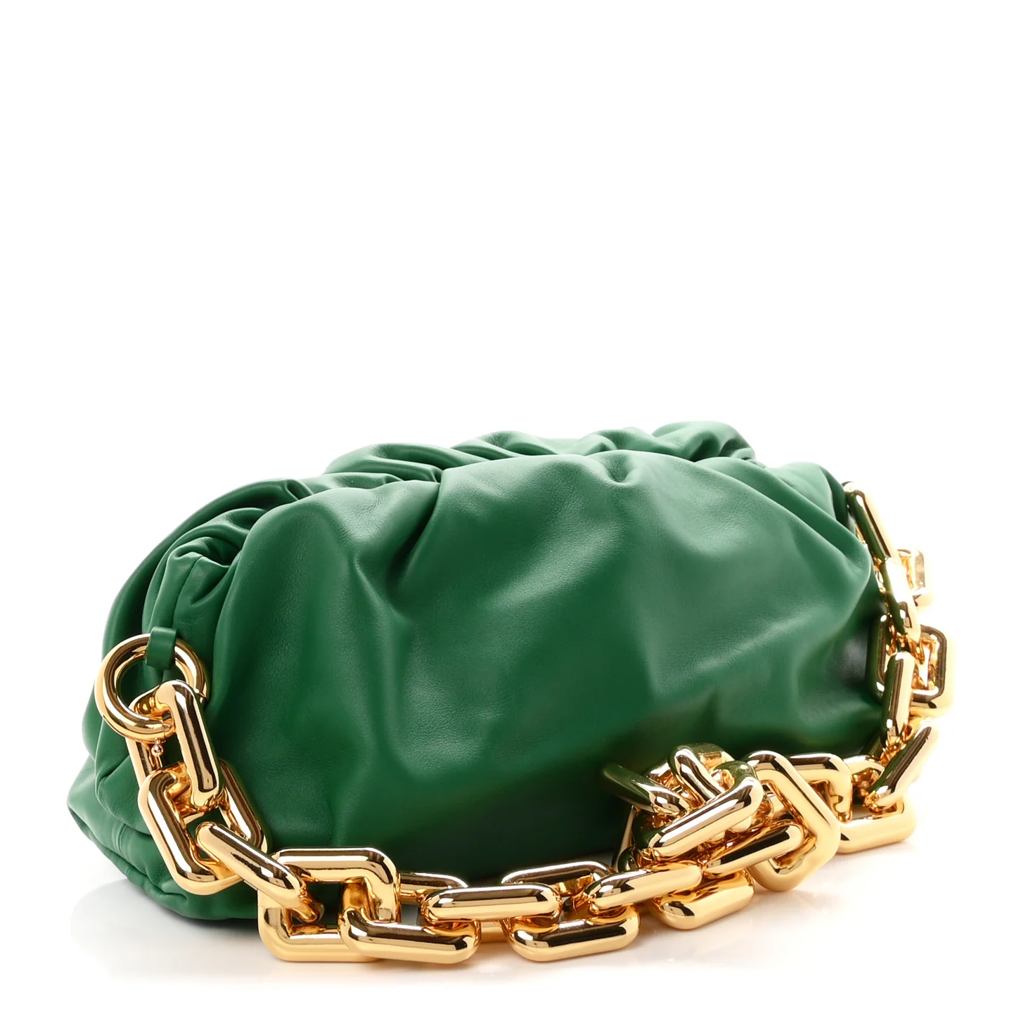 Bottega Veneta Calfskin The Pouch Chain Racing Green — view 3