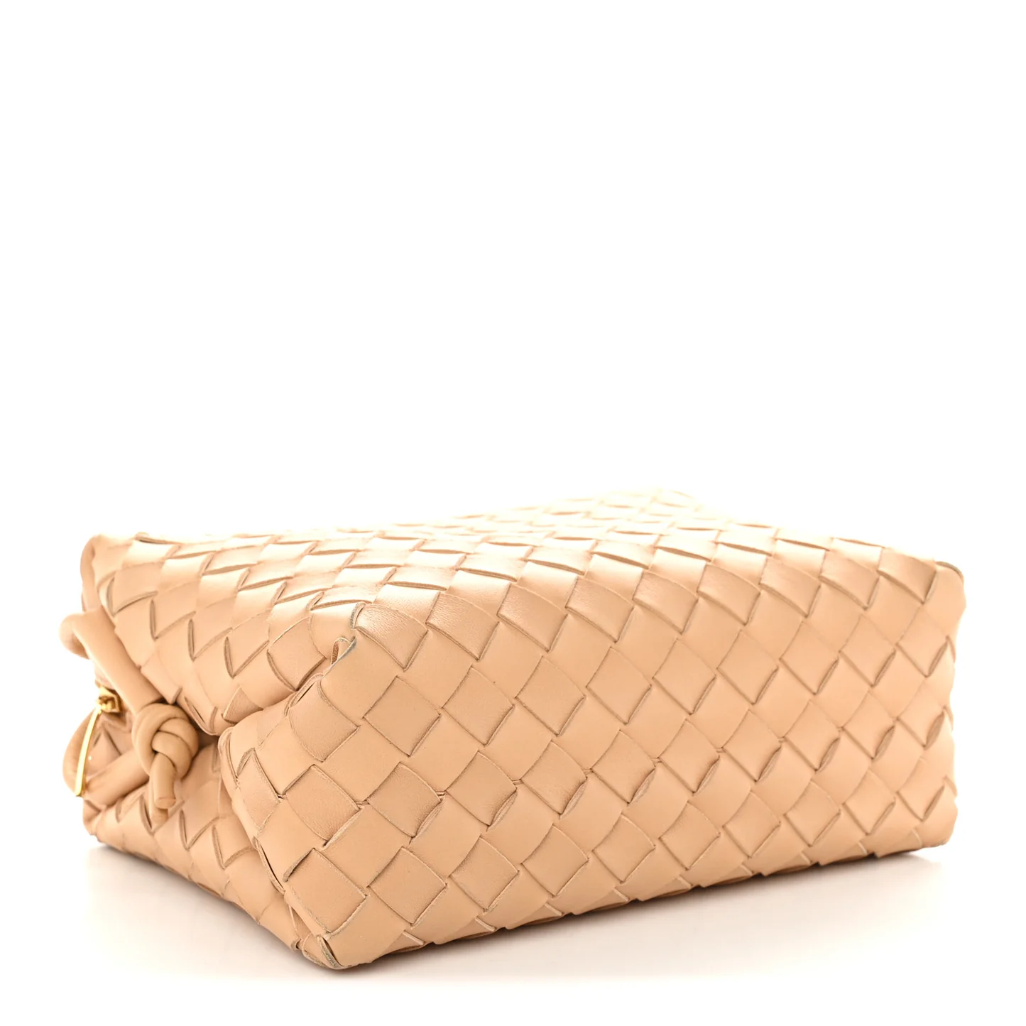 Bottega Veneta Nappa Intrecciato Small Loop Camera Bag Almond — view 4
