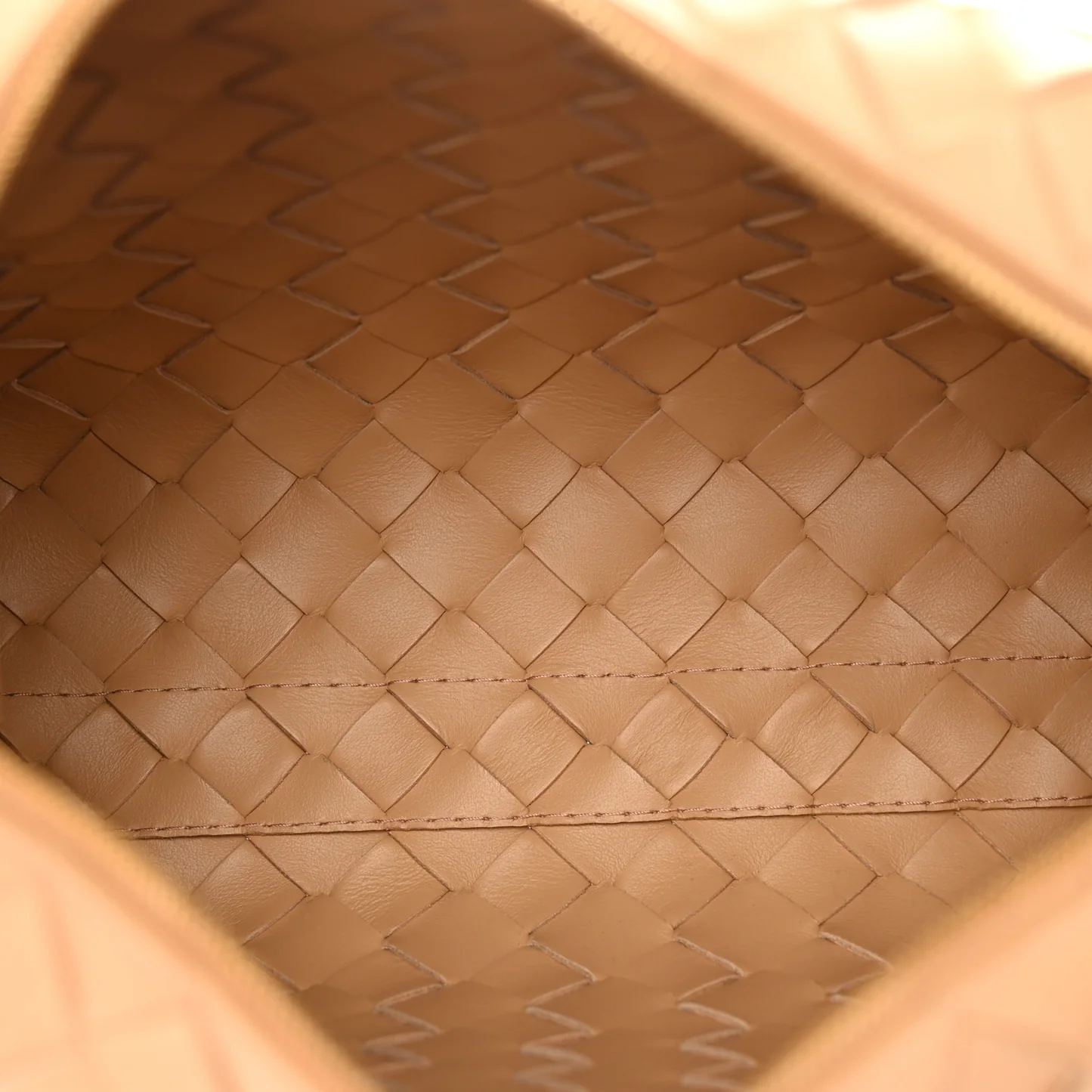 Bottega Veneta Nappa Intrecciato Small Loop Camera Bag Almond — view 5