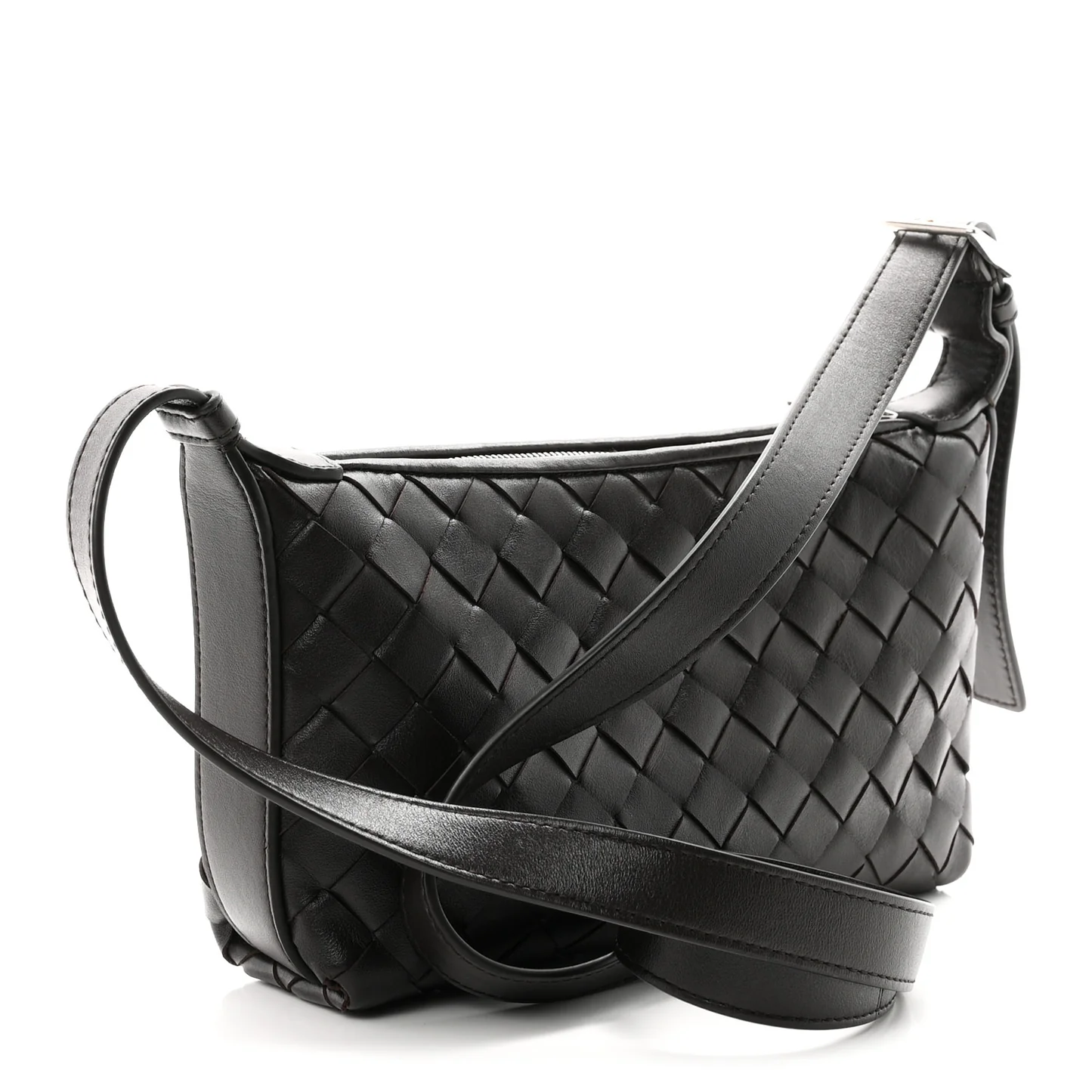 Bottega Veneta Calfskin Intrecciato Traveler Phone Pouch Fondant