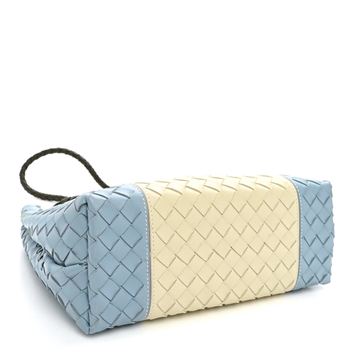 Bottega Veneta Nappa Intrecciato Medium Andiamo Shoulder Bag Sea Salt Ice Kaki — view 4