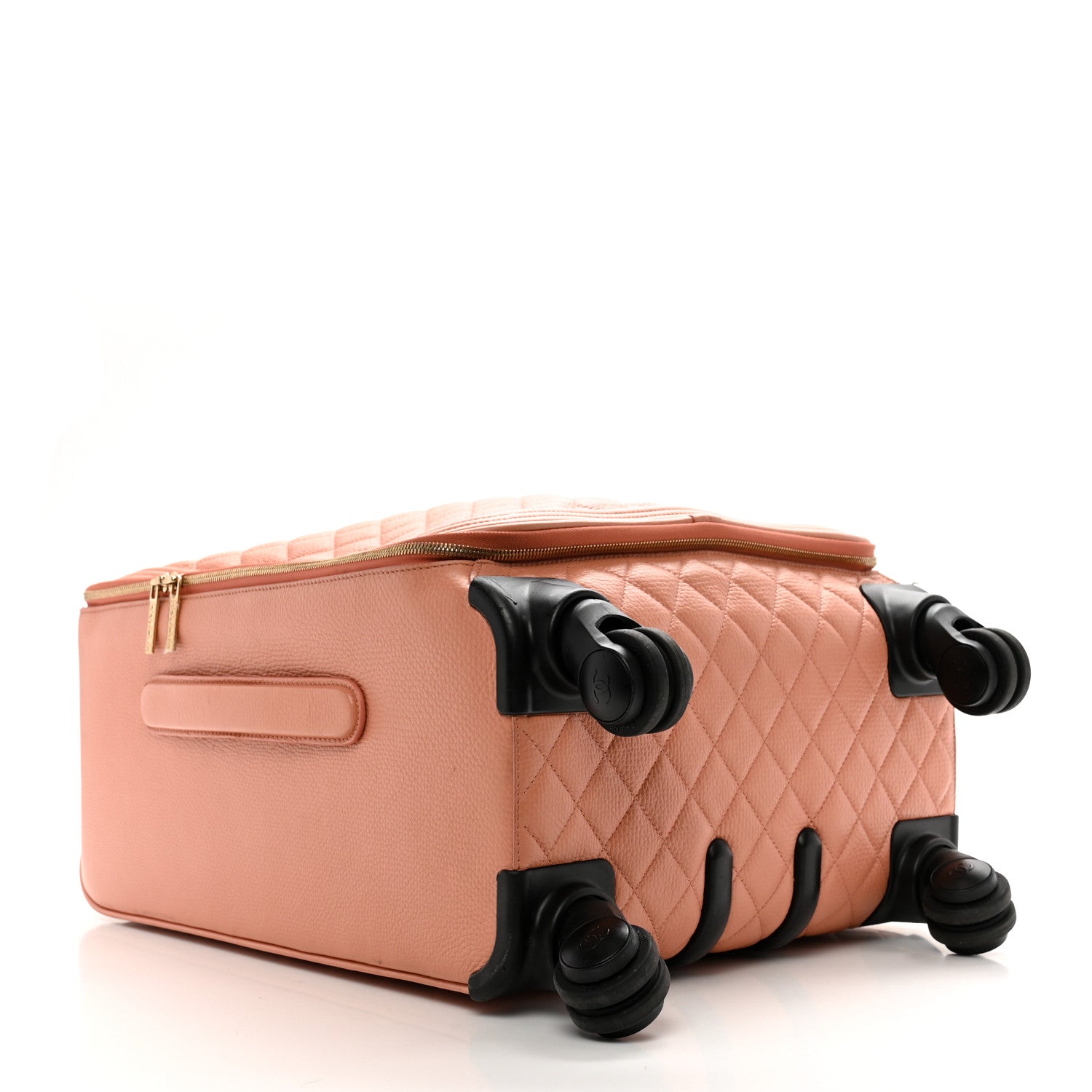 Calfskin Quilted Coco Case Trolley Pink — view 3