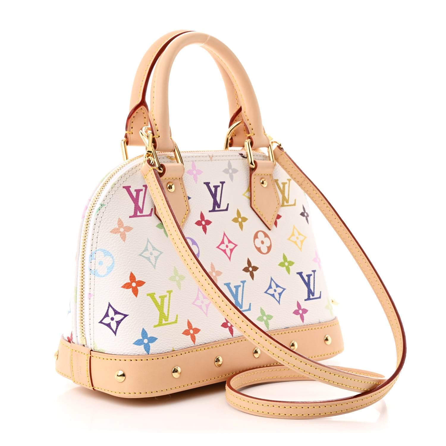LV x TM Monogram Multicolor Alma BB White — view 3