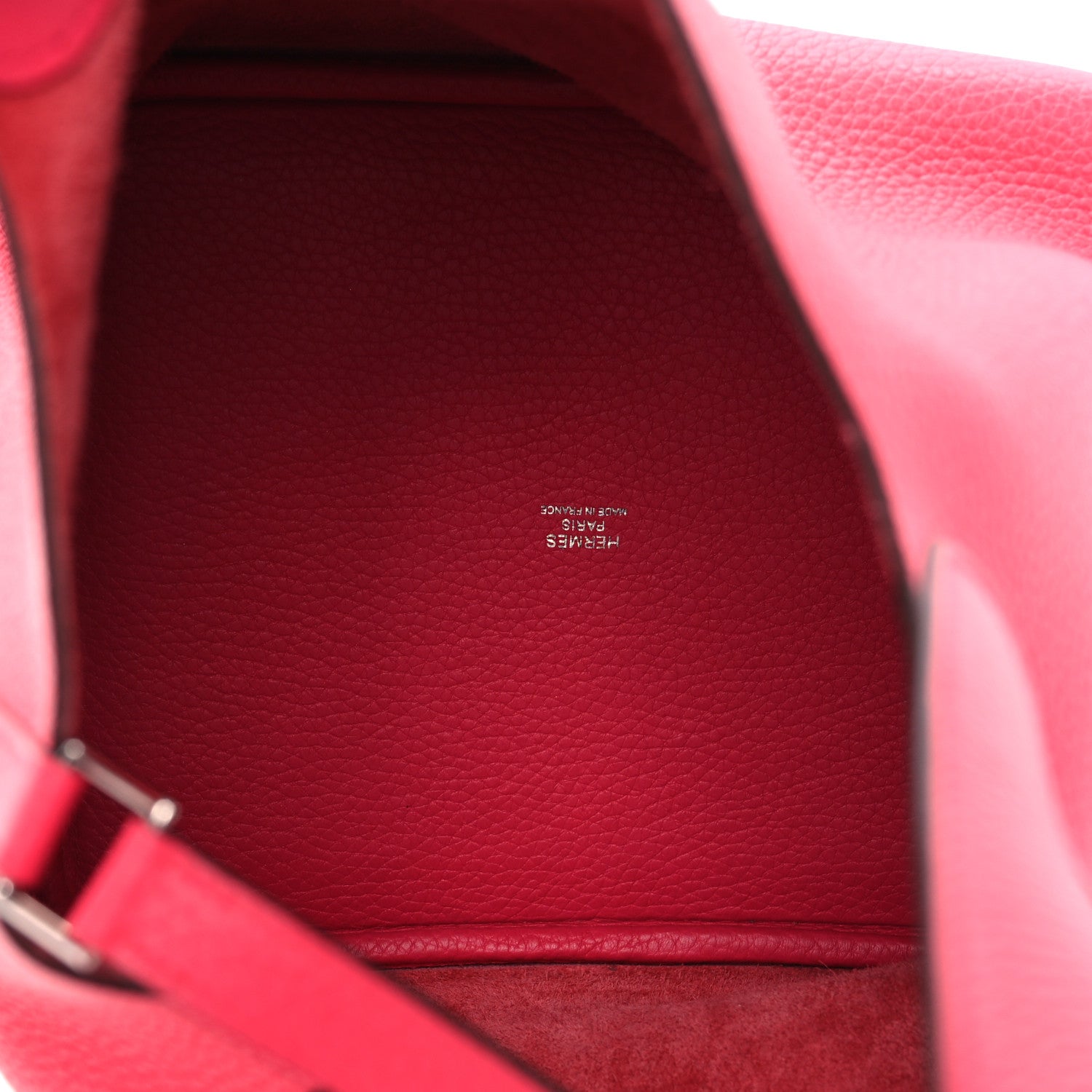 Taurillon Clemence Picotin Lock 22 MM Rose Extreme — view 5