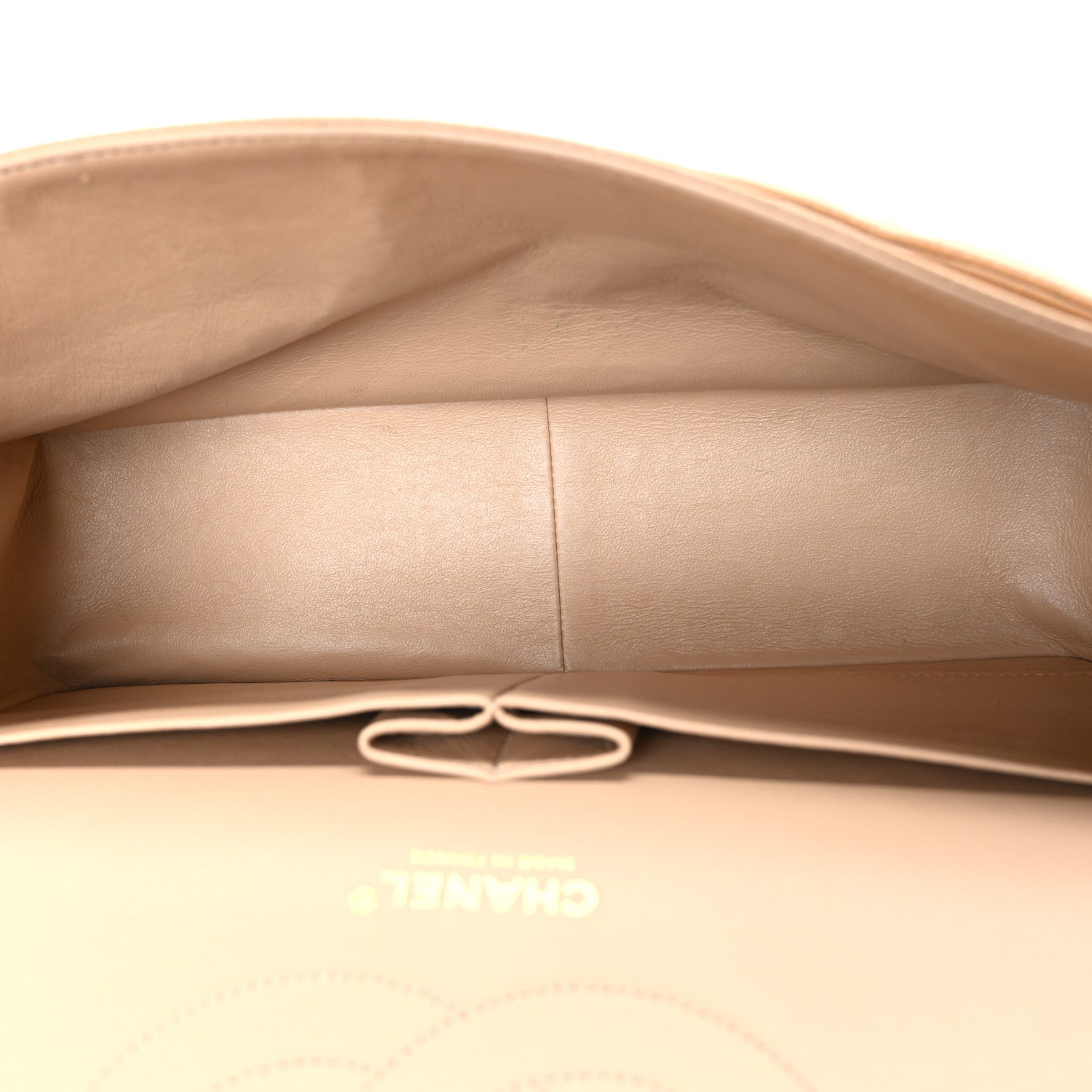 Caviar Quilted Jumbo Double Flap Beige — view 5