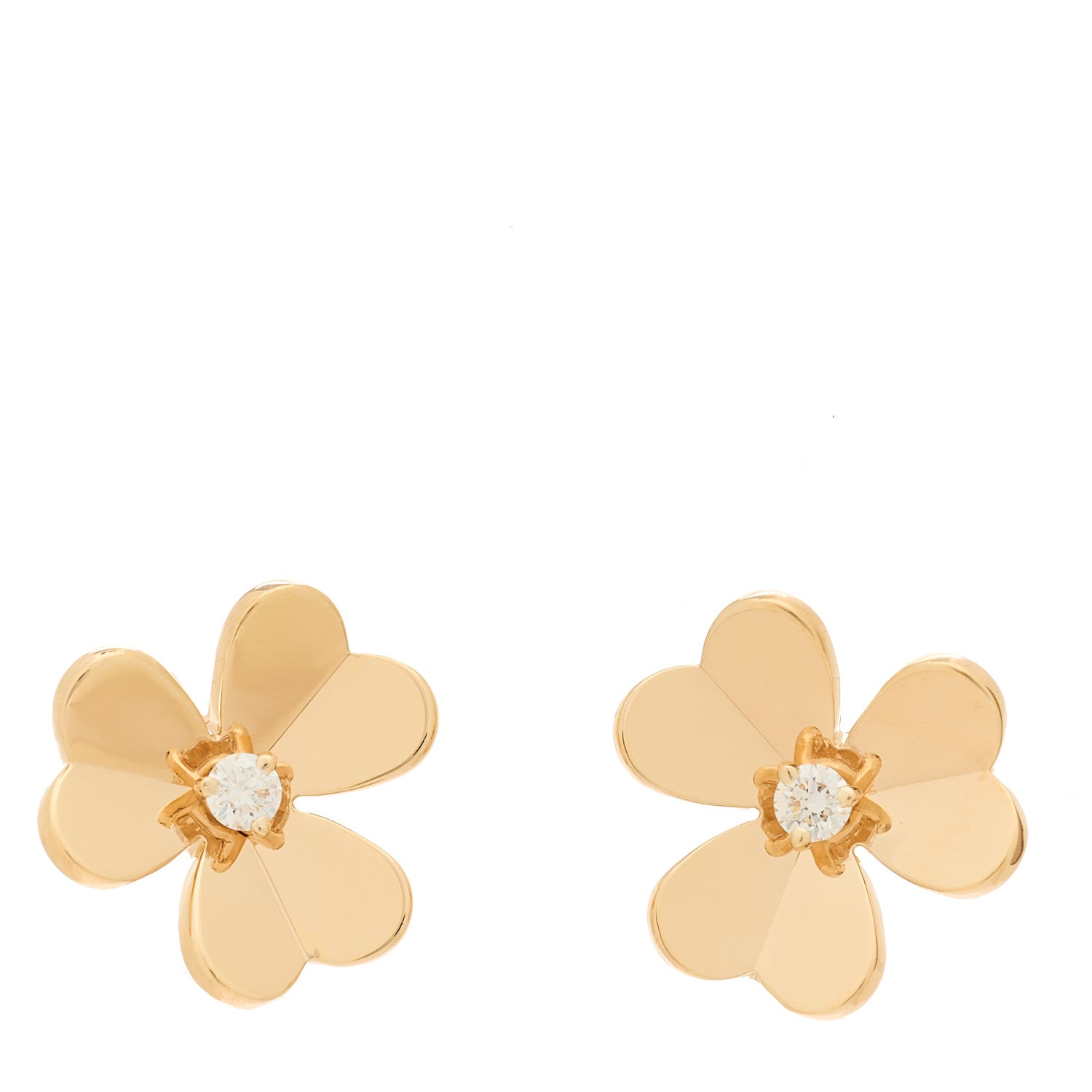 18K Rose Gold Diamond Small Frivole Earrings