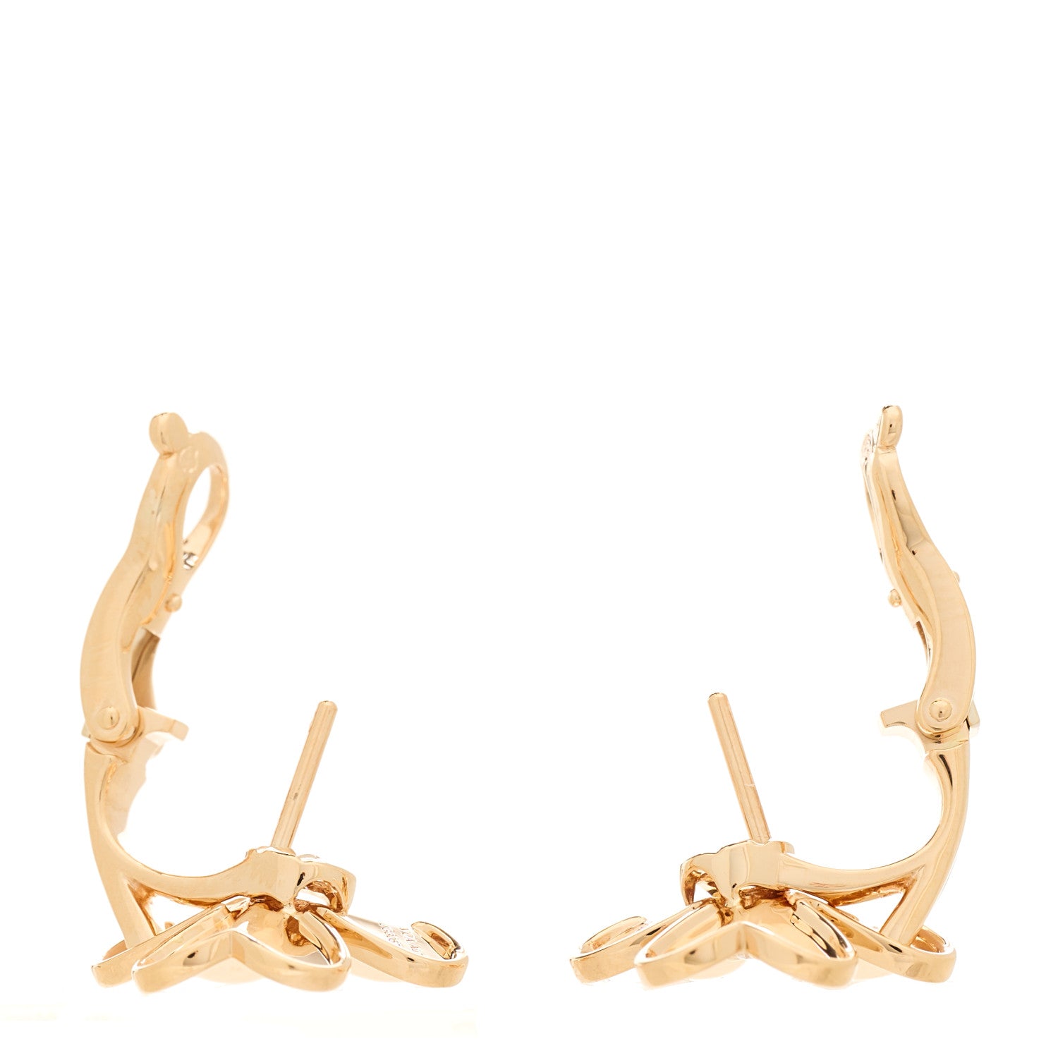 18K Rose Gold Diamond Small Frivole Earrings — view 3