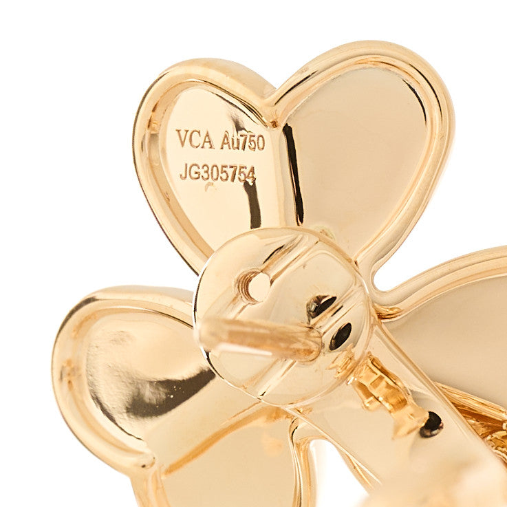18K Rose Gold Diamond Small Frivole Earrings — view 4