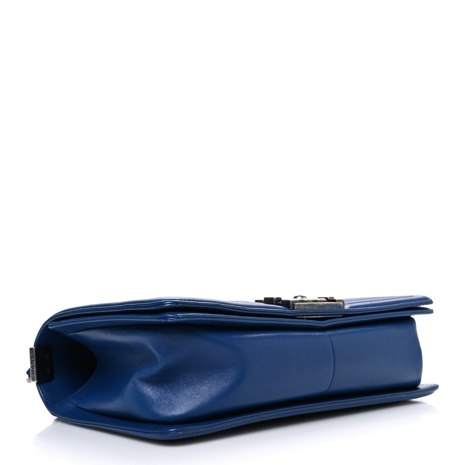 Lambskin Quilted Medium Boy Flap Blue — view 4