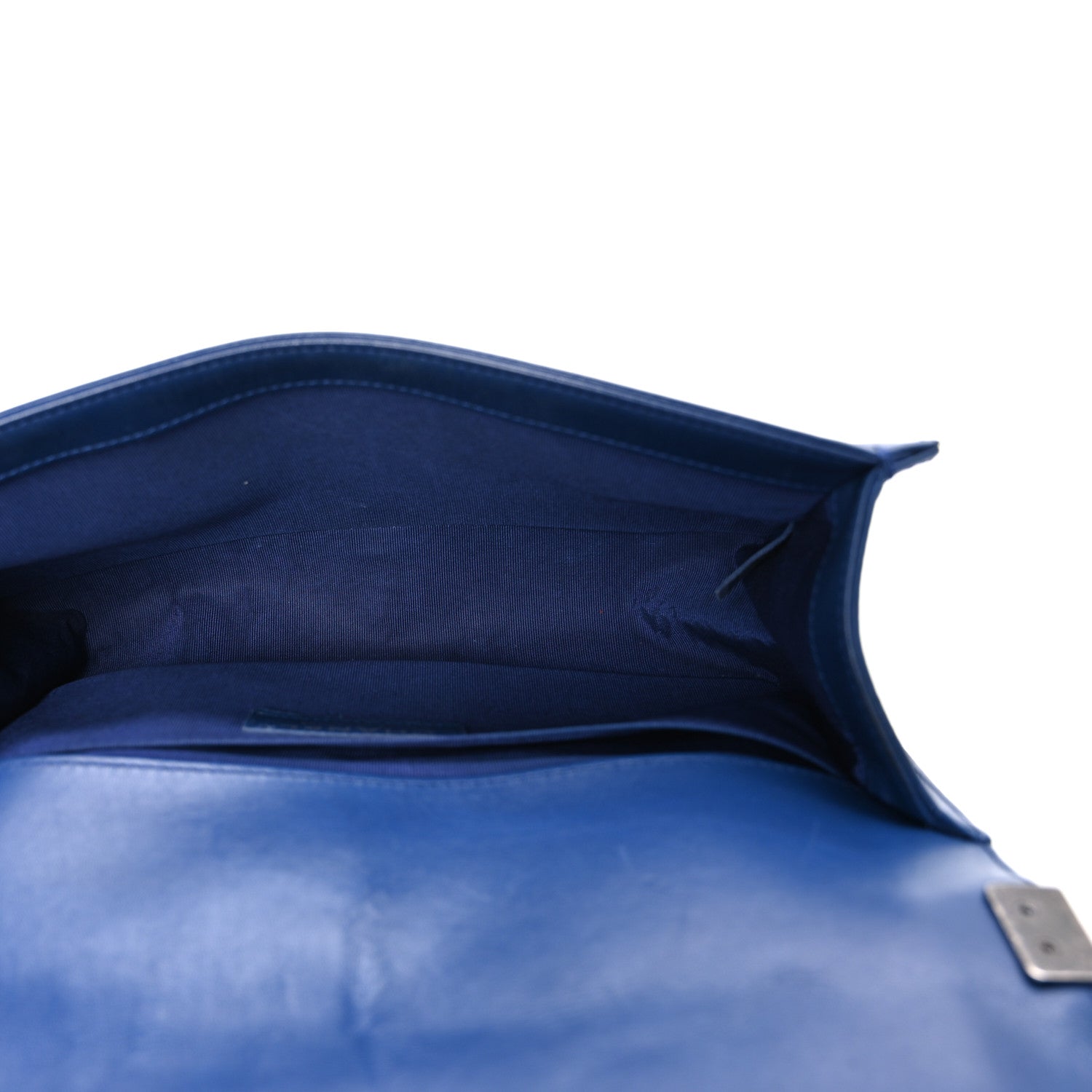 Lambskin Quilted Medium Boy Flap Blue — view 5