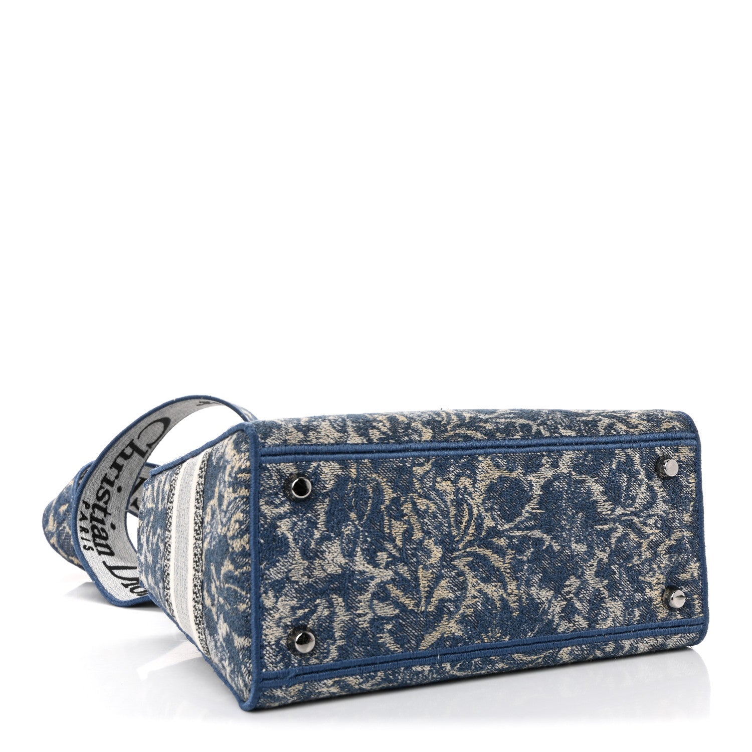 Canvas Embroidered Brocart Medium Lady D-Lite Blue — view 4