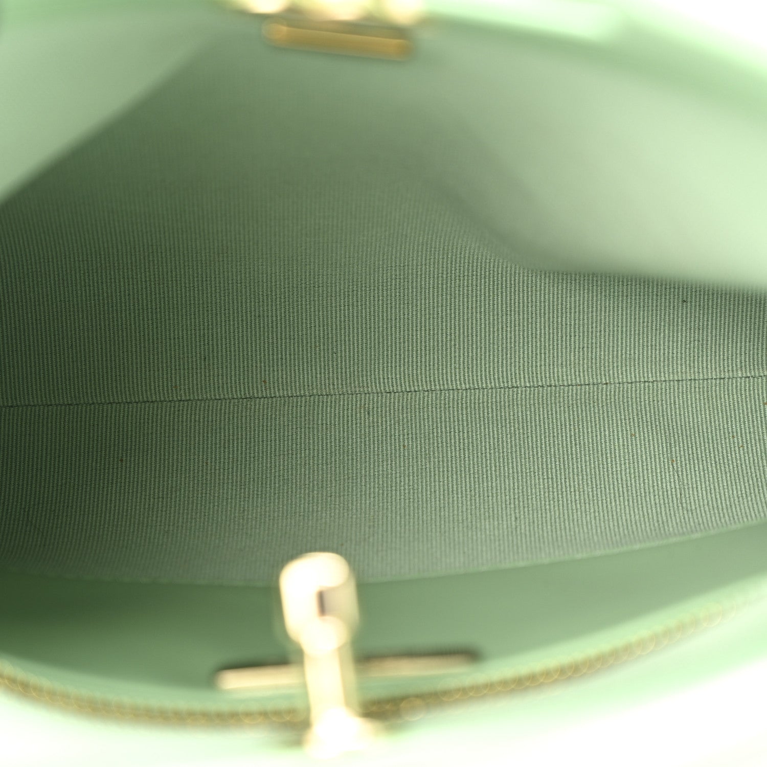 Shiny Lambskin Quilted Mini 31 Shopping Bag Light Green — view 5