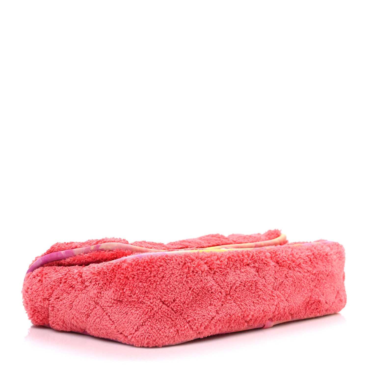 Mixed Fibers Quilted Large Flap Bag Coral — view 4